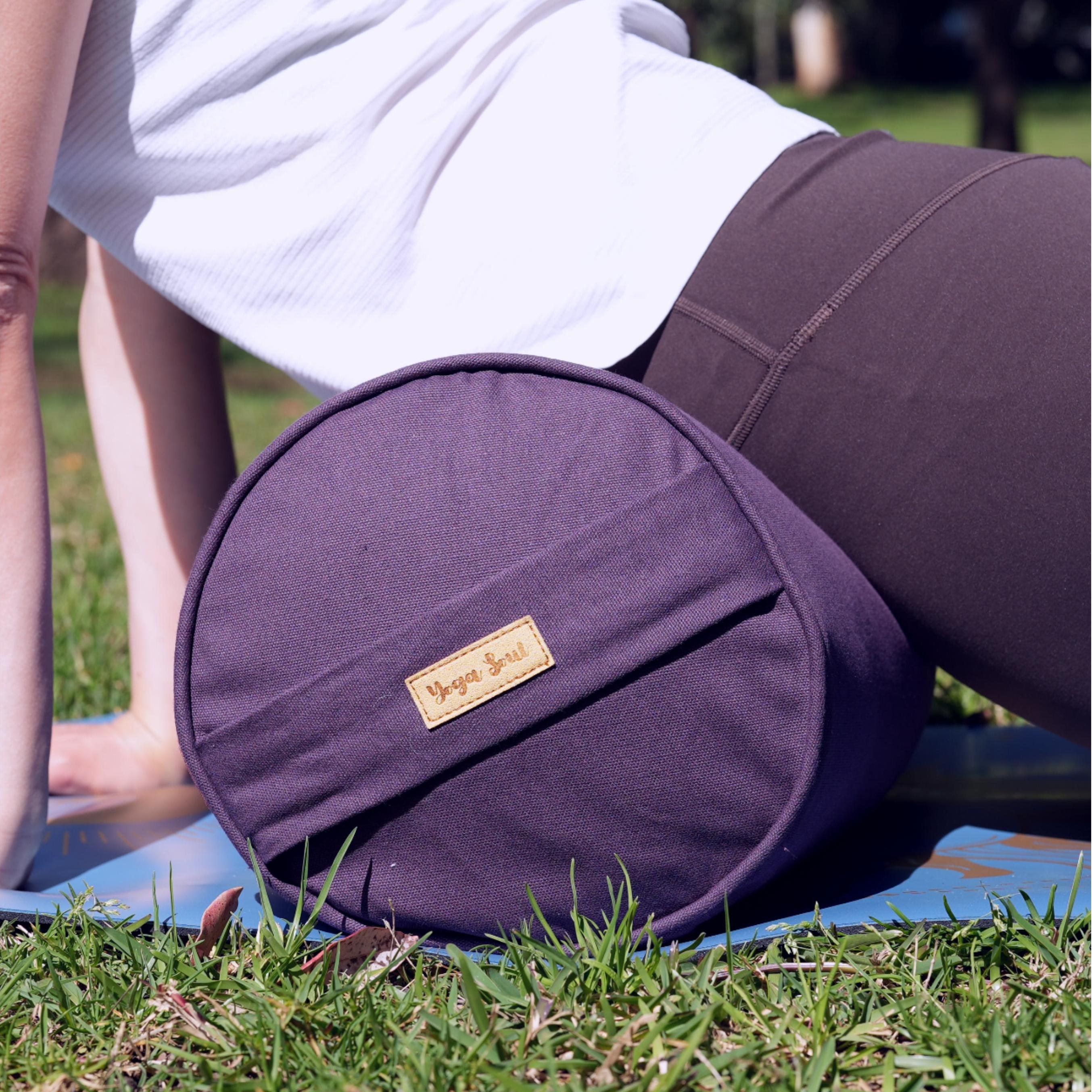 Round Yoga Bolster | Pure | Purple