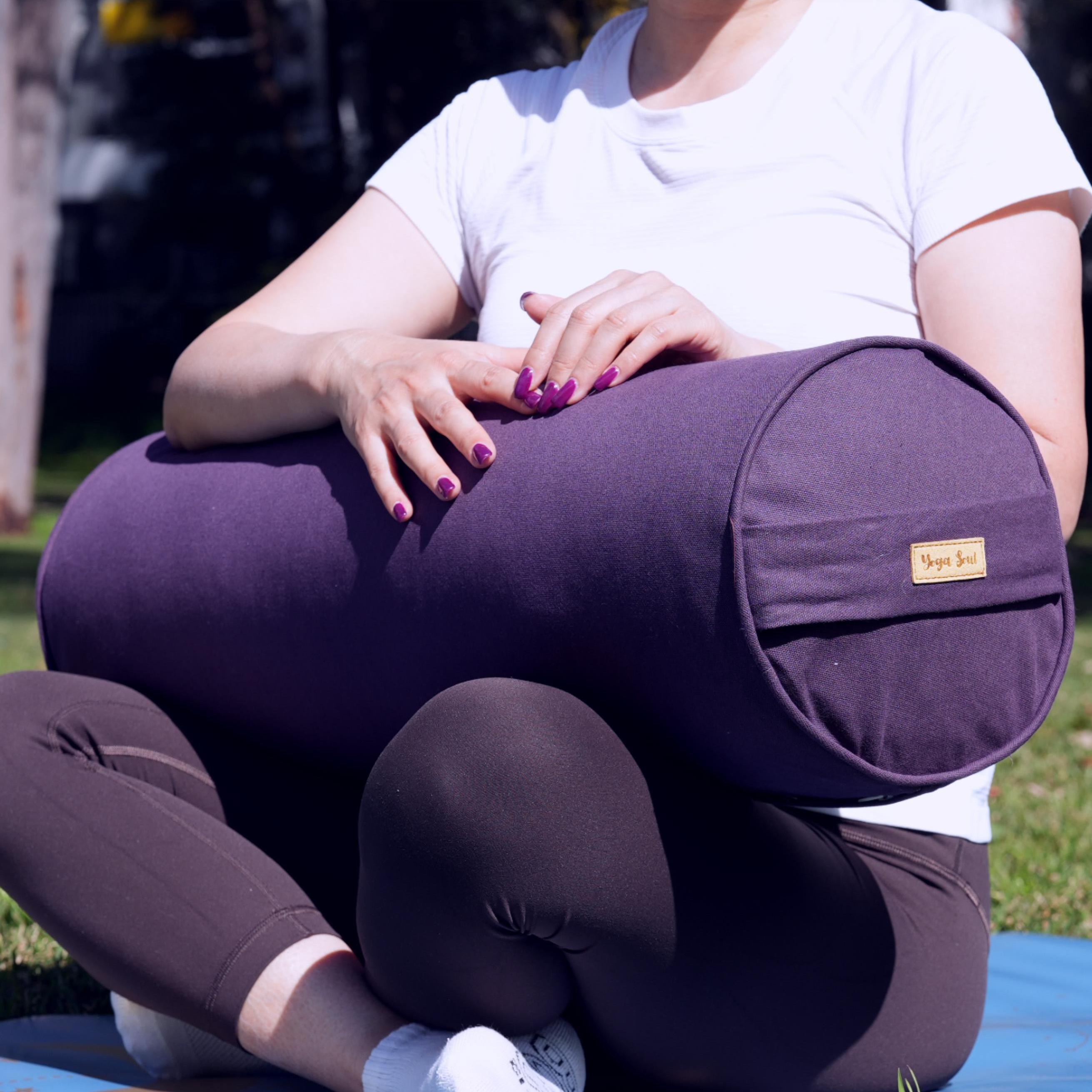 Round Yoga Bolster | Pure | Purple