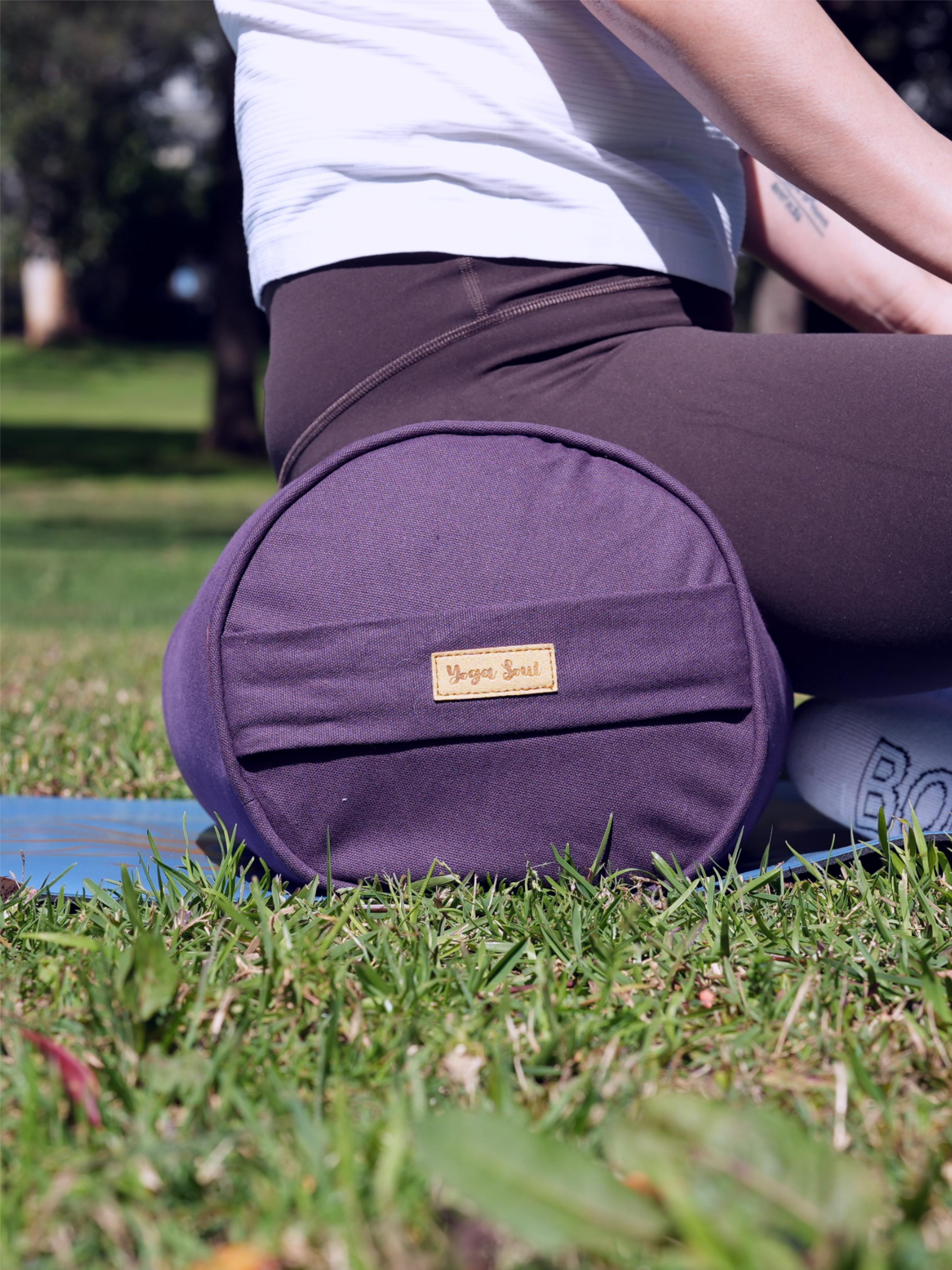 Round Yoga Bolster | Pure | Purple