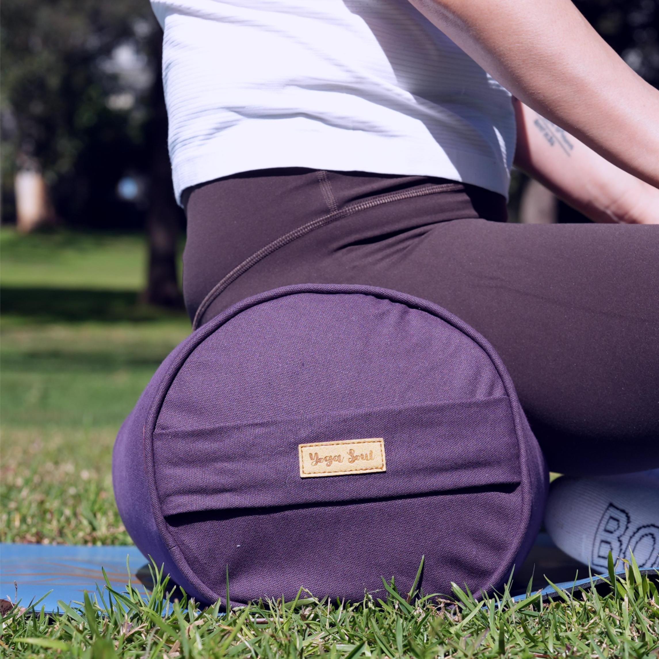 Round Yoga Bolster | Pure | Purple