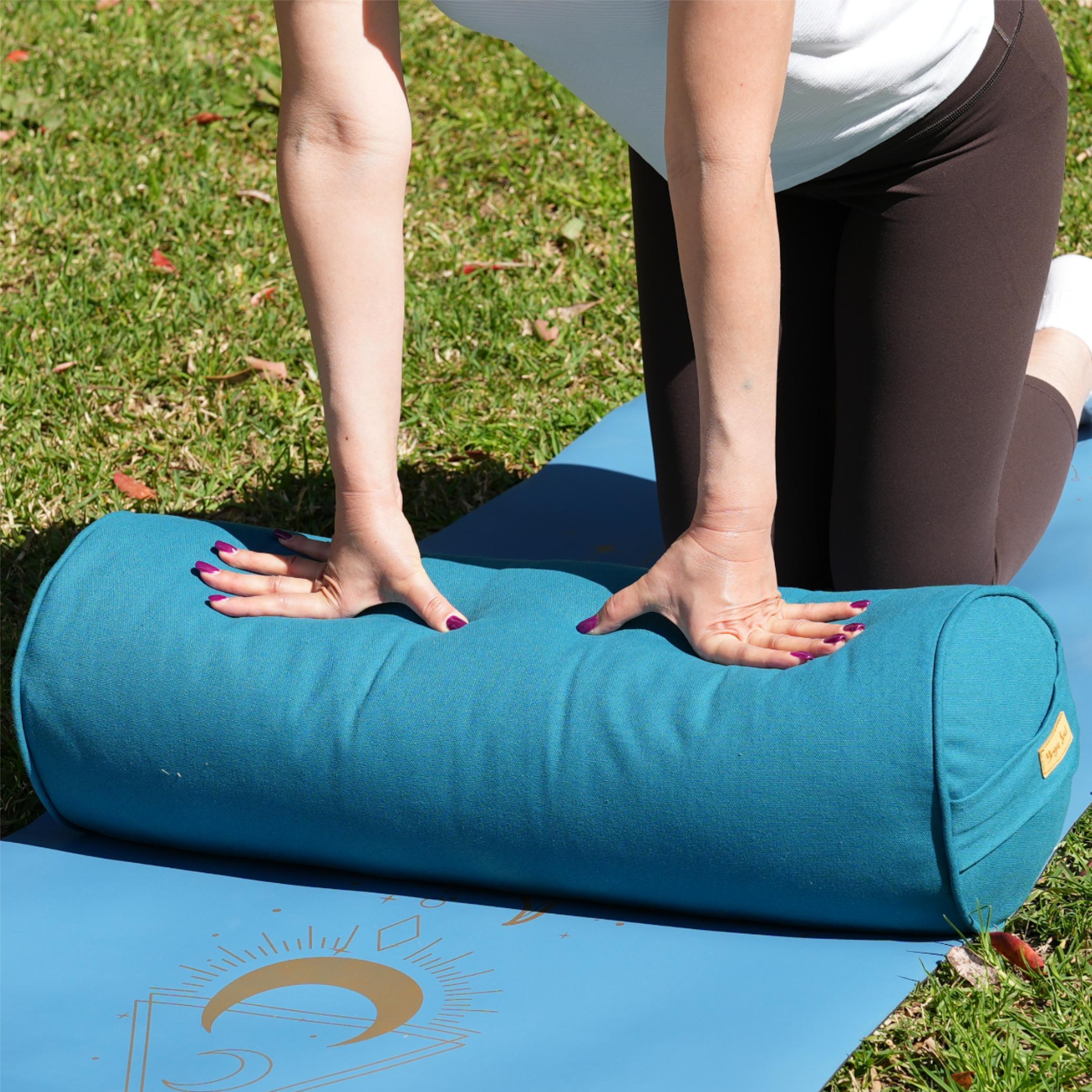 Round Yoga Bolster | Pure | Teal