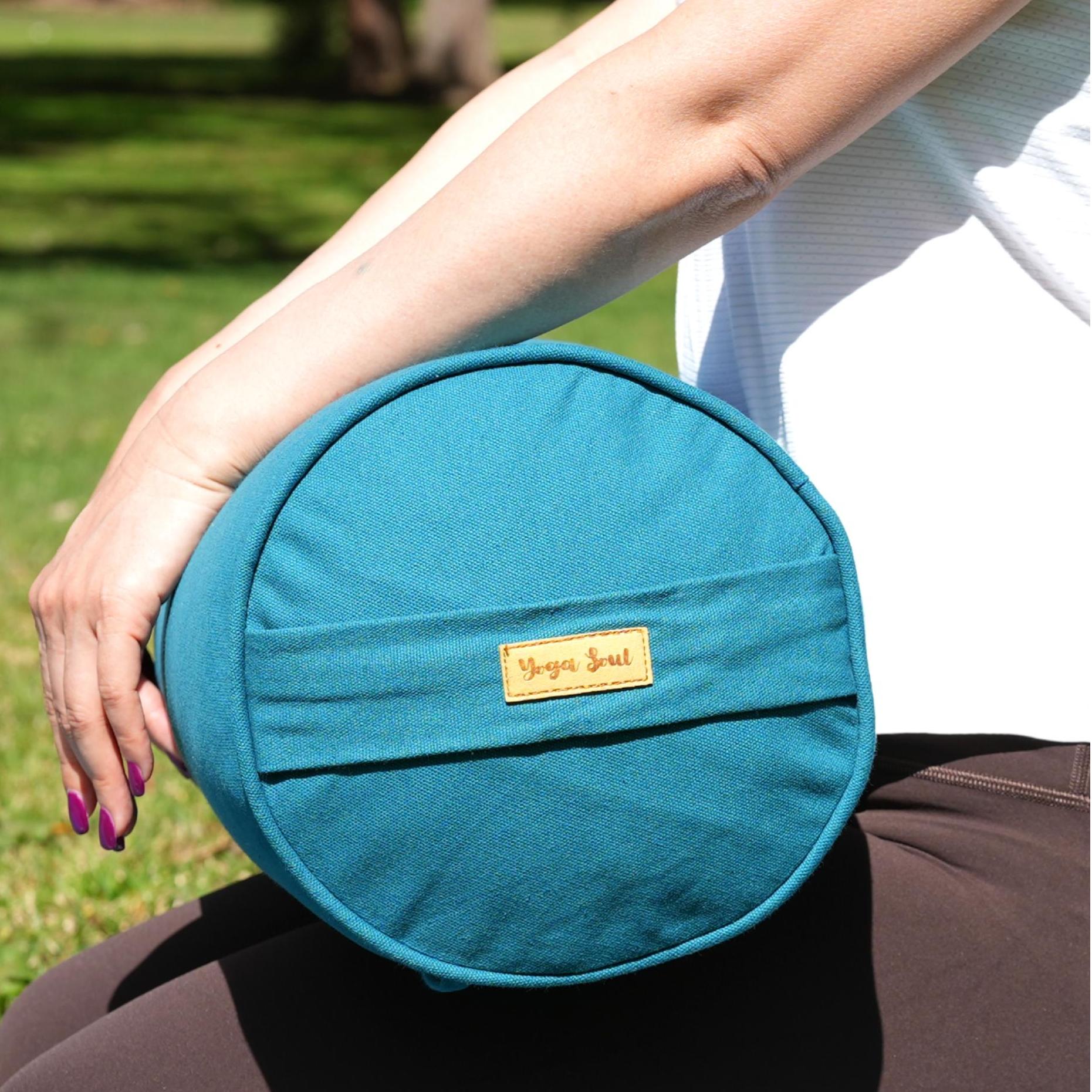 Round Yoga Bolster | Pure | Teal