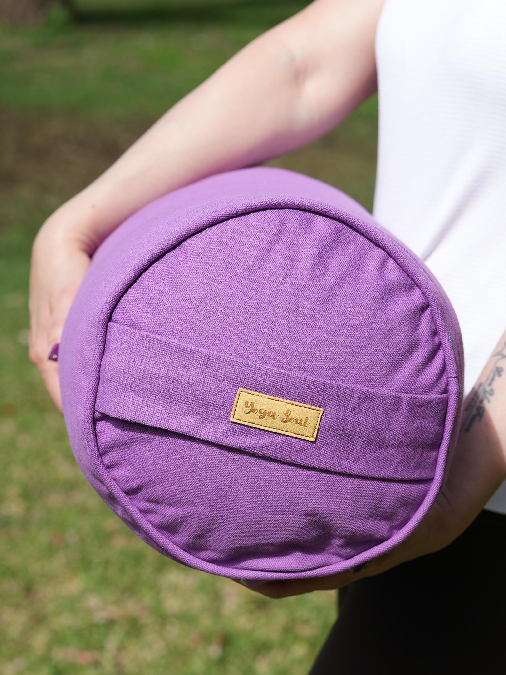 Round Yoga Bolster | Pure | Lavender