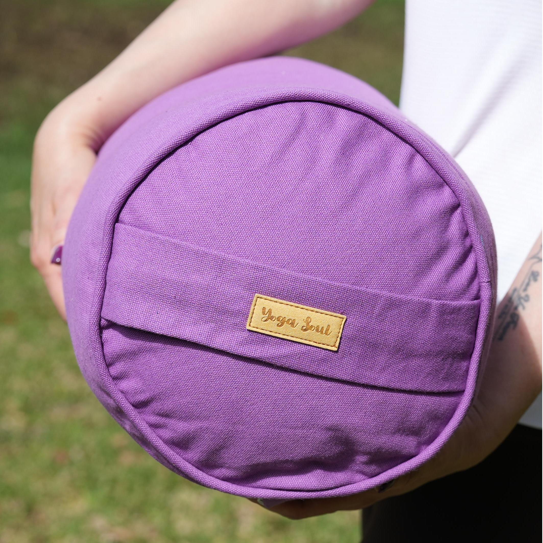 Round Yoga Bolster | Pure | Lavender