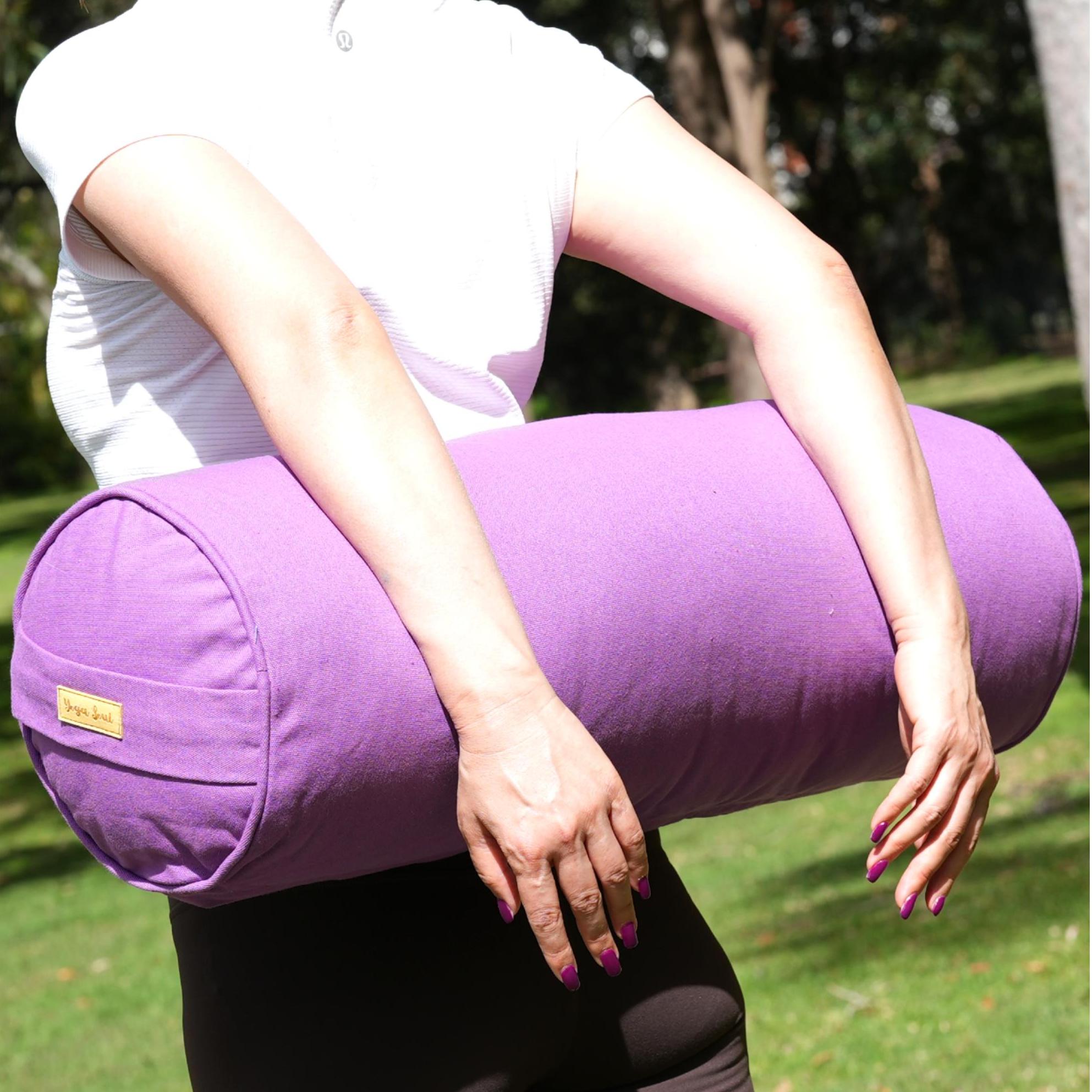 Round Yoga Bolster | Pure | Lavender