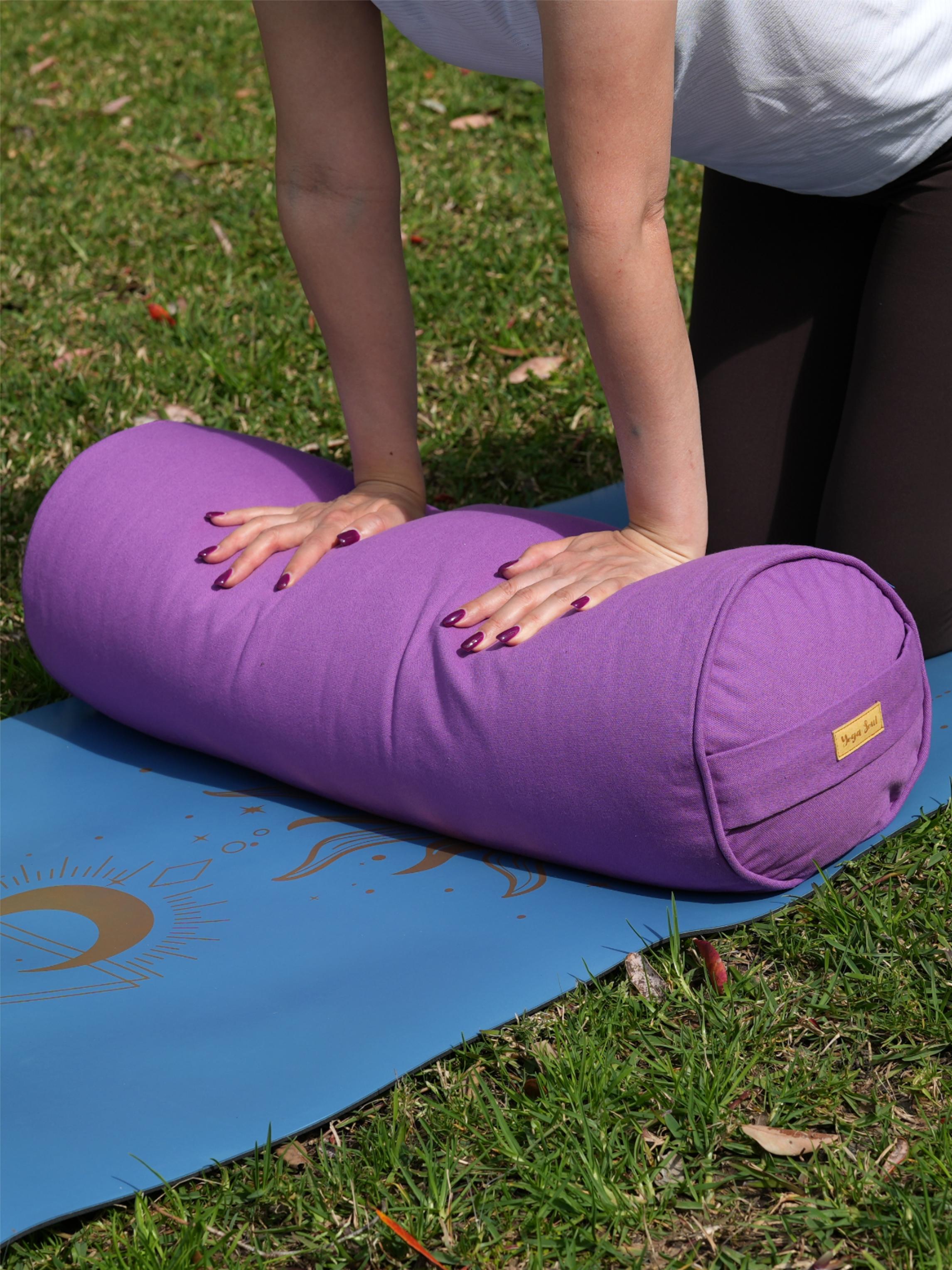 Round Yoga Bolster | Pure | Lavender
