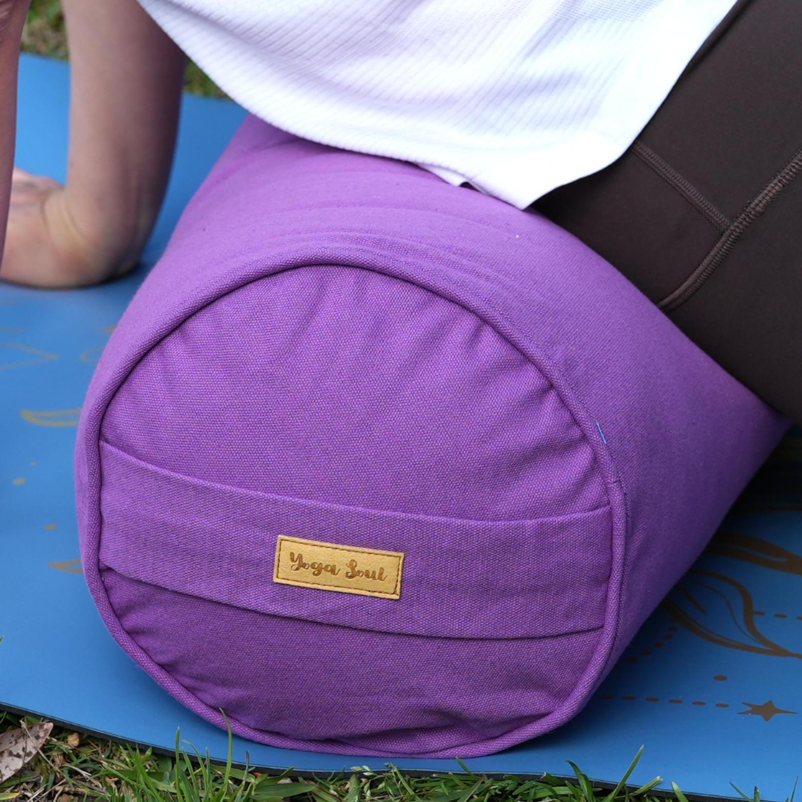 Round Yoga Bolster | Pure | Lavender