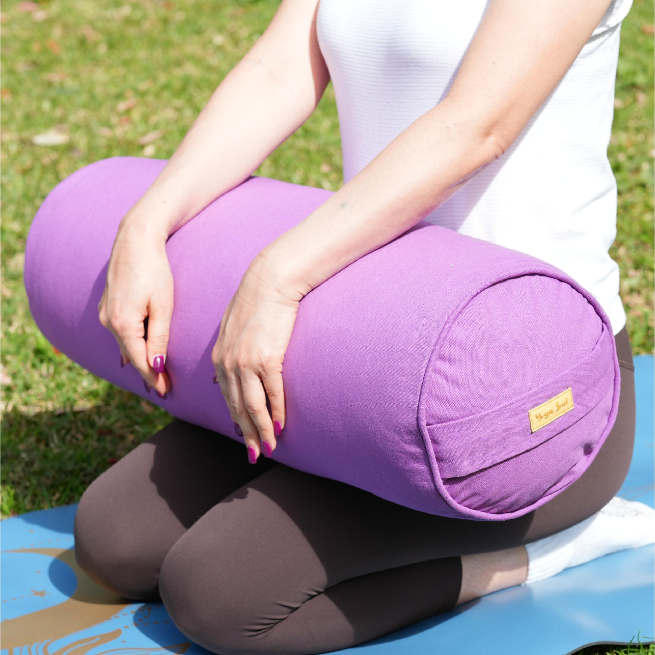 Round Yoga Bolster | Pure | Lavender