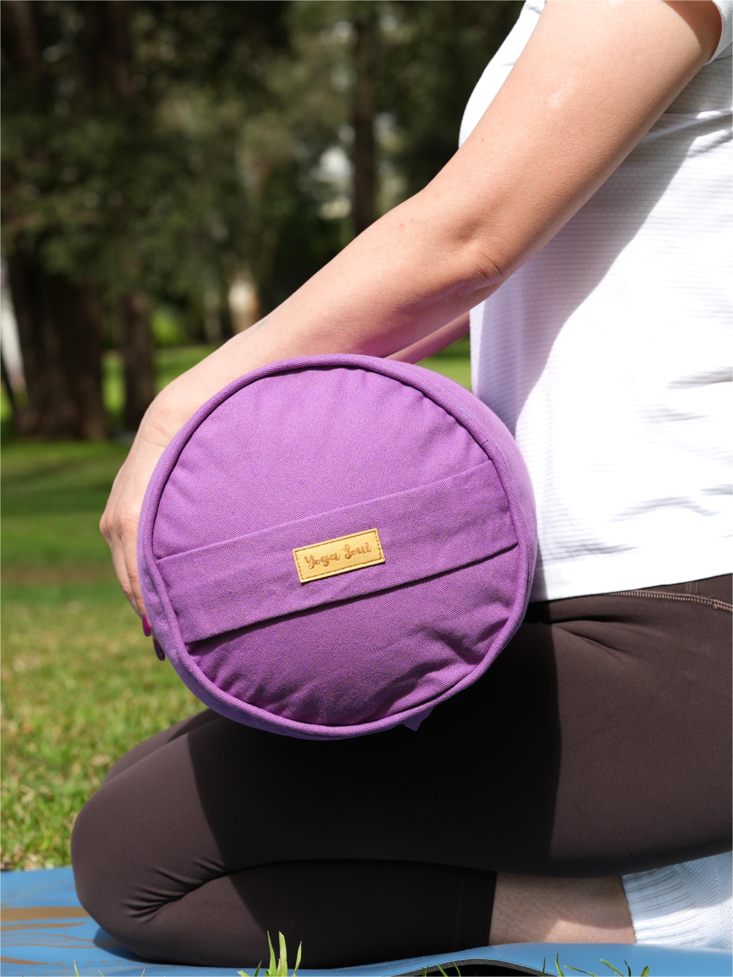 Round Yoga Bolster | Pure | Lavender