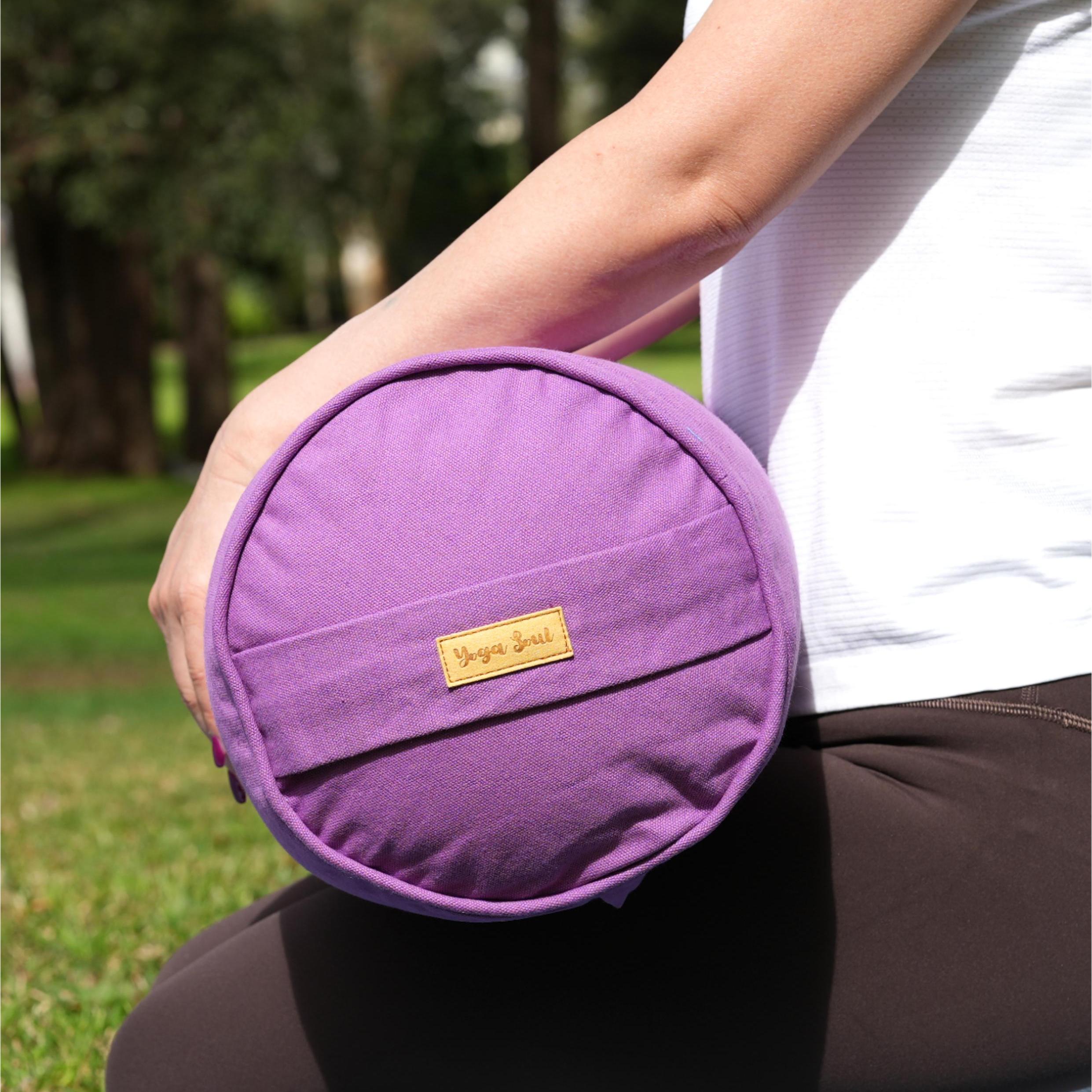 Round Yoga Bolster | Pure | Lavender