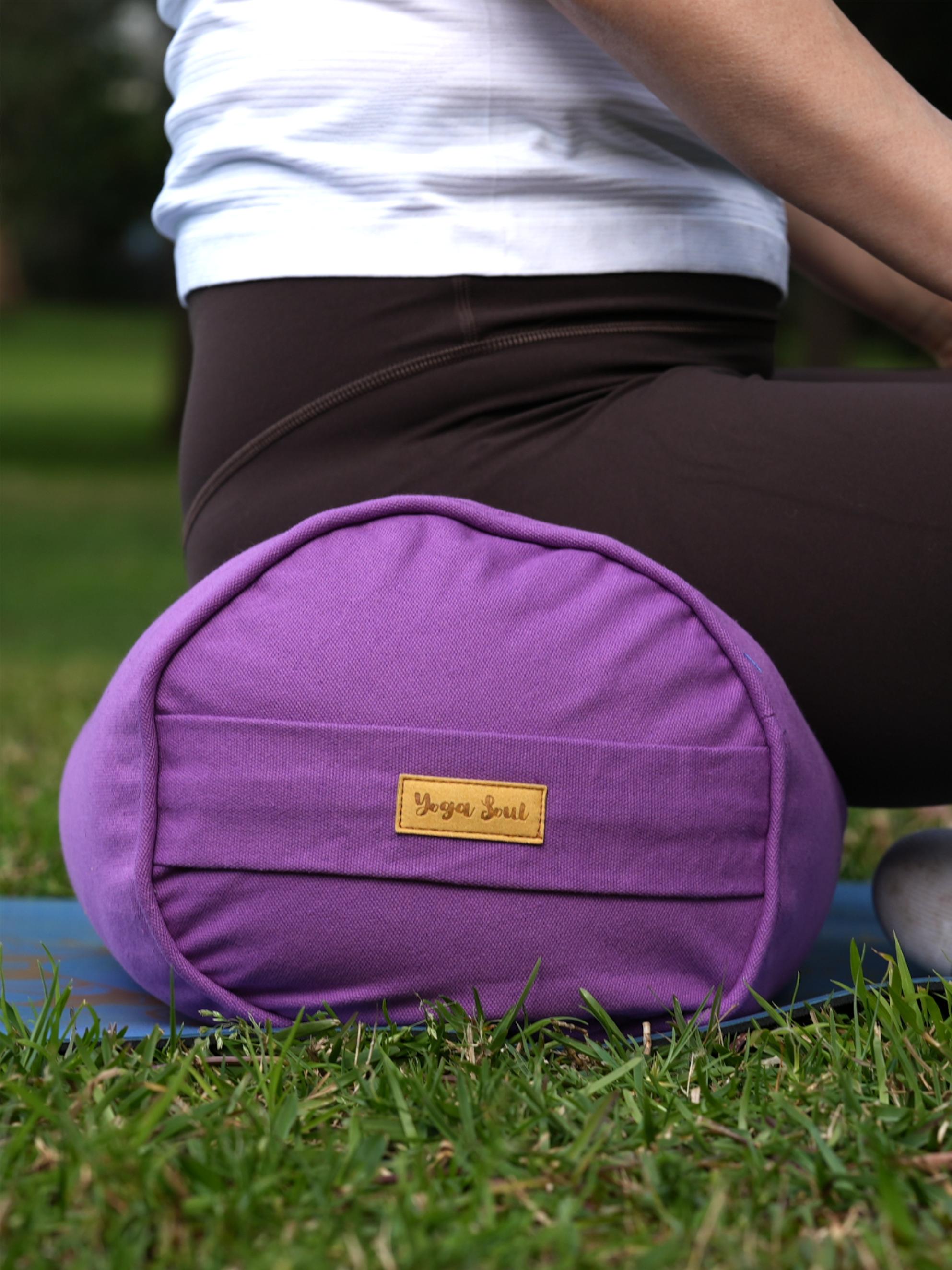 Round Yoga Bolster | Pure | Lavender