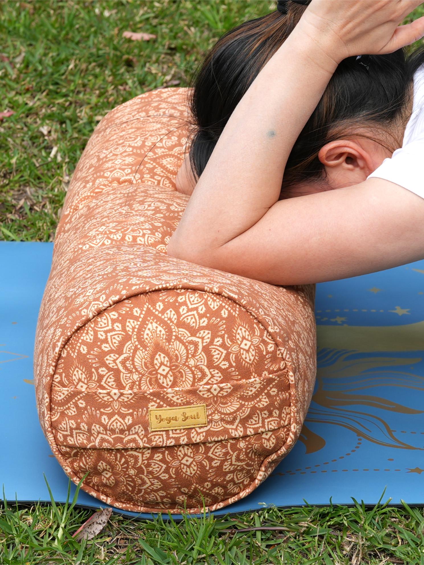 Round Yoga Bolster | Mandala | Earth