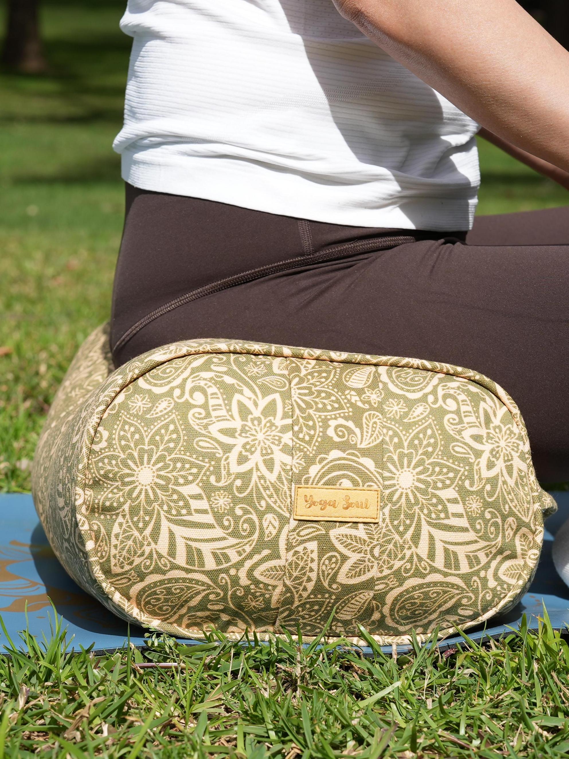 Oval Yoga Bolster | StarFlower | Olive