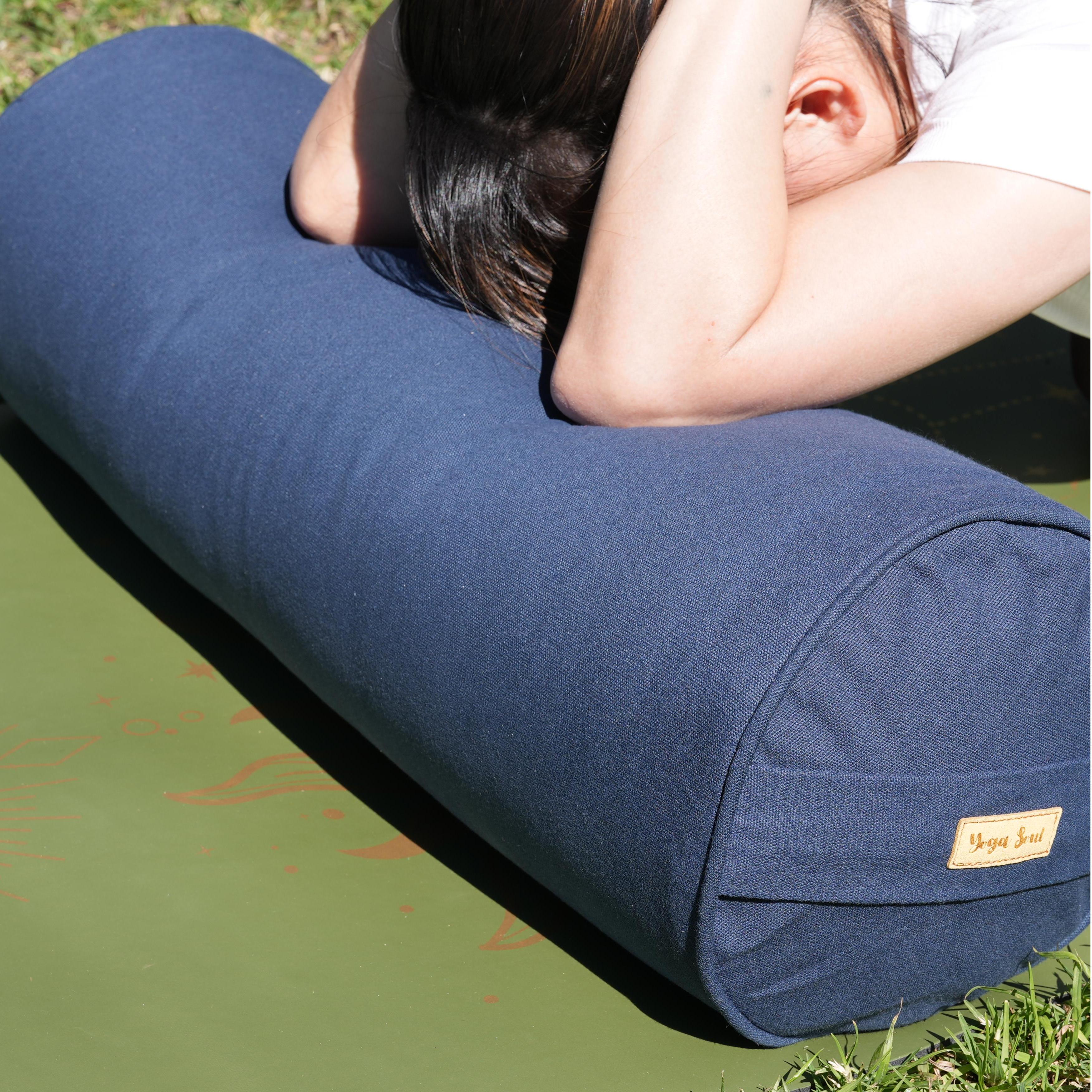 Round Yoga Bolster | Pure | Navy