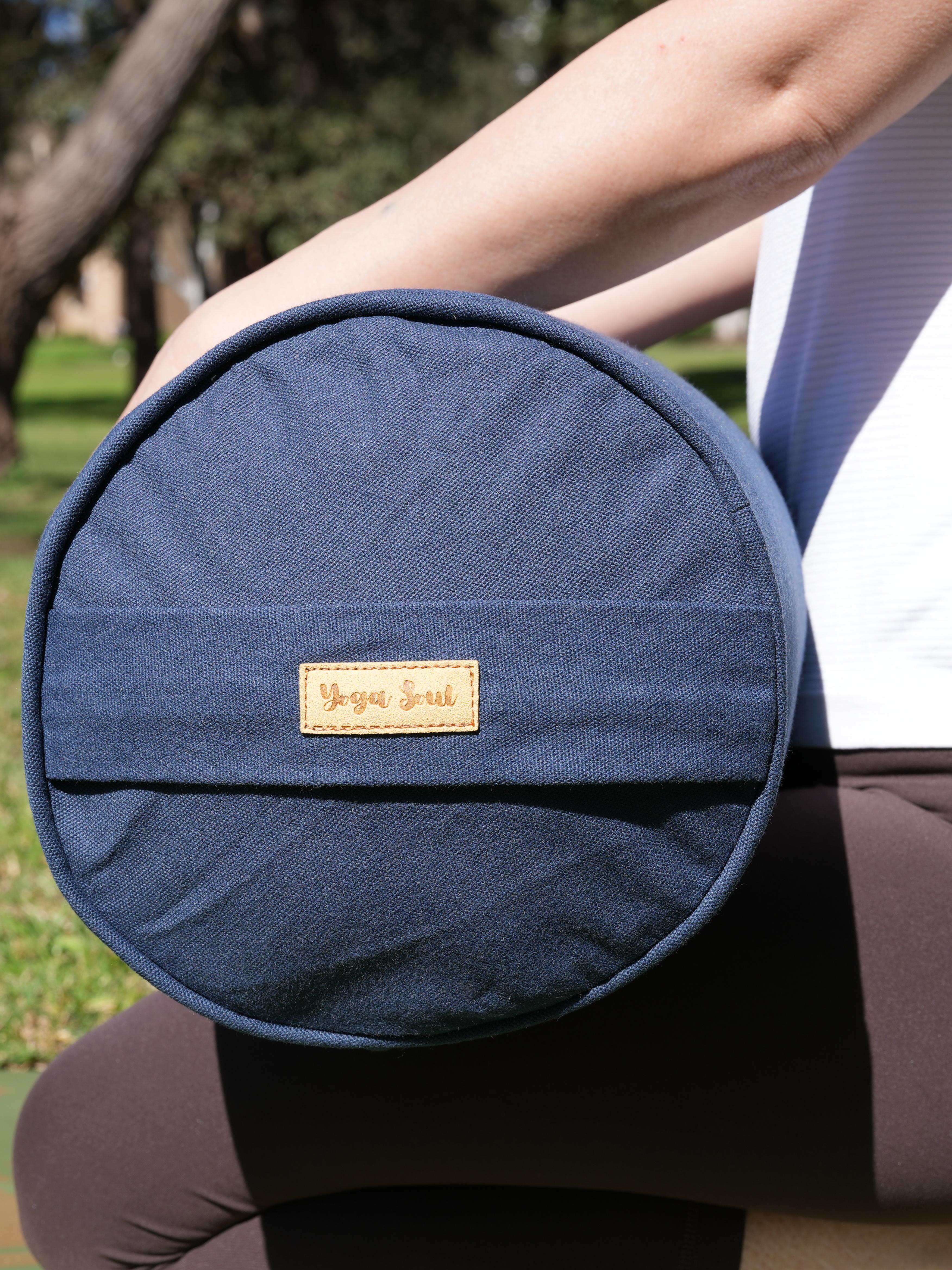 Round Yoga Bolster | Pure | Navy