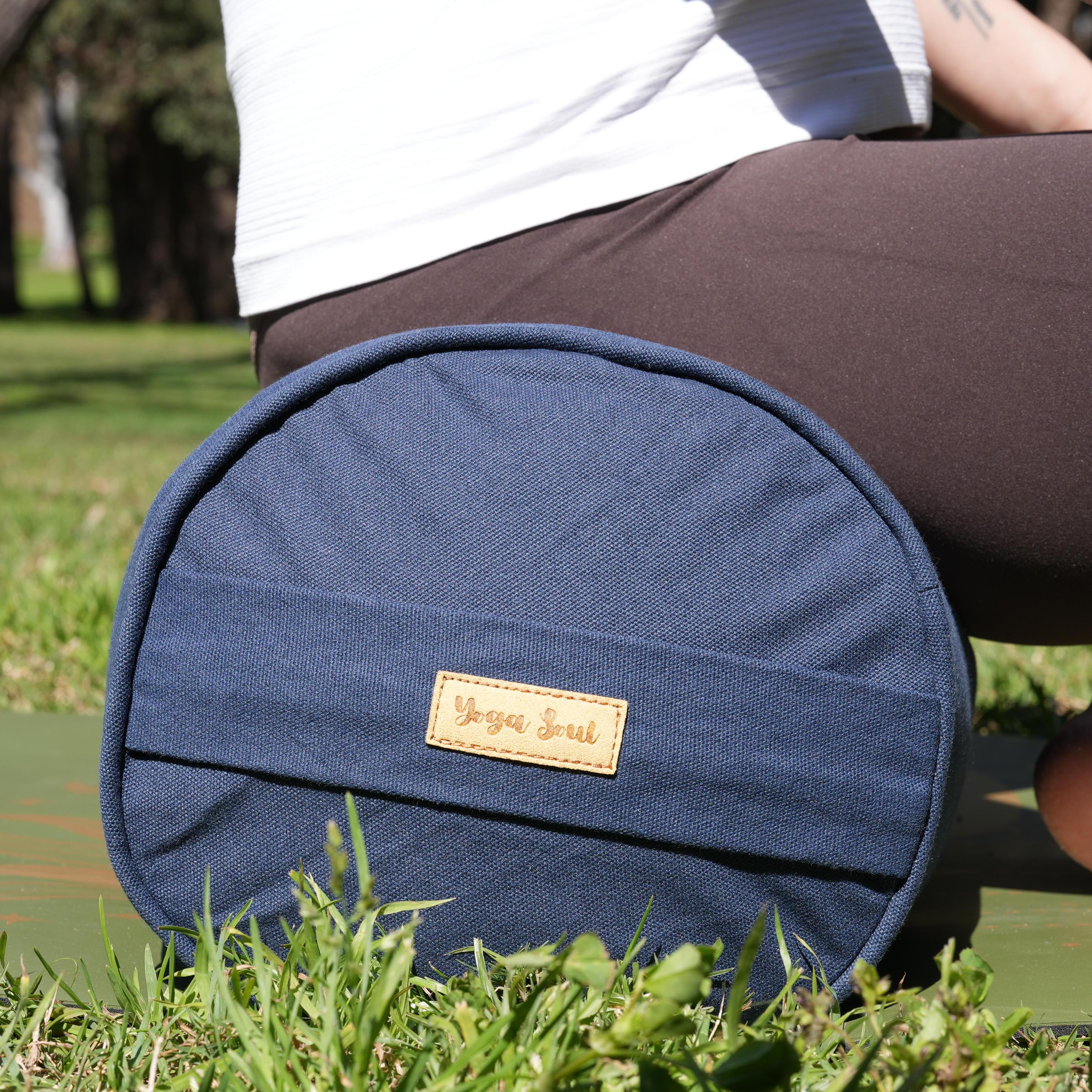 Round Yoga Bolster | Pure | Navy