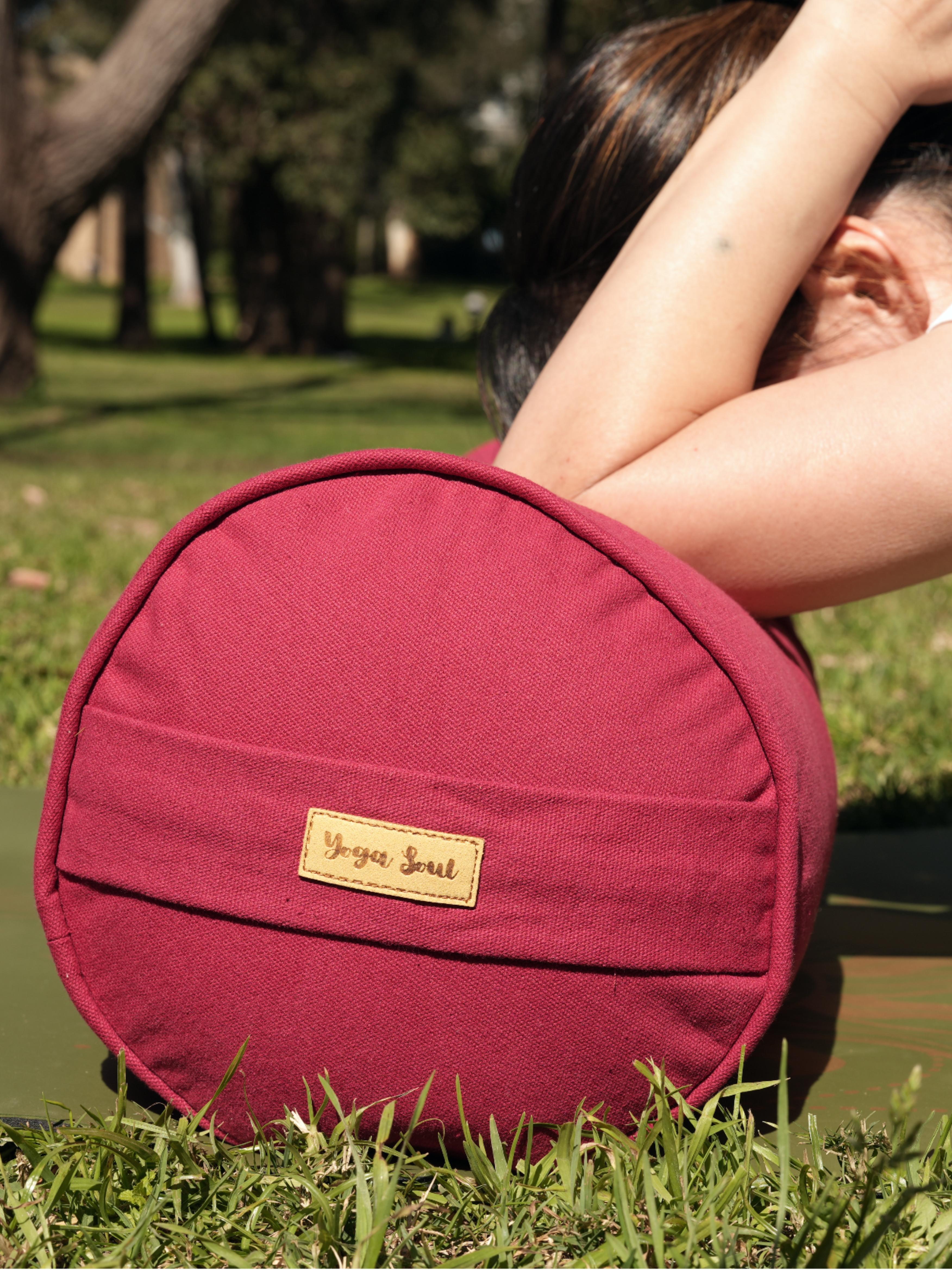 Round Yoga Bolster | Pure | Red