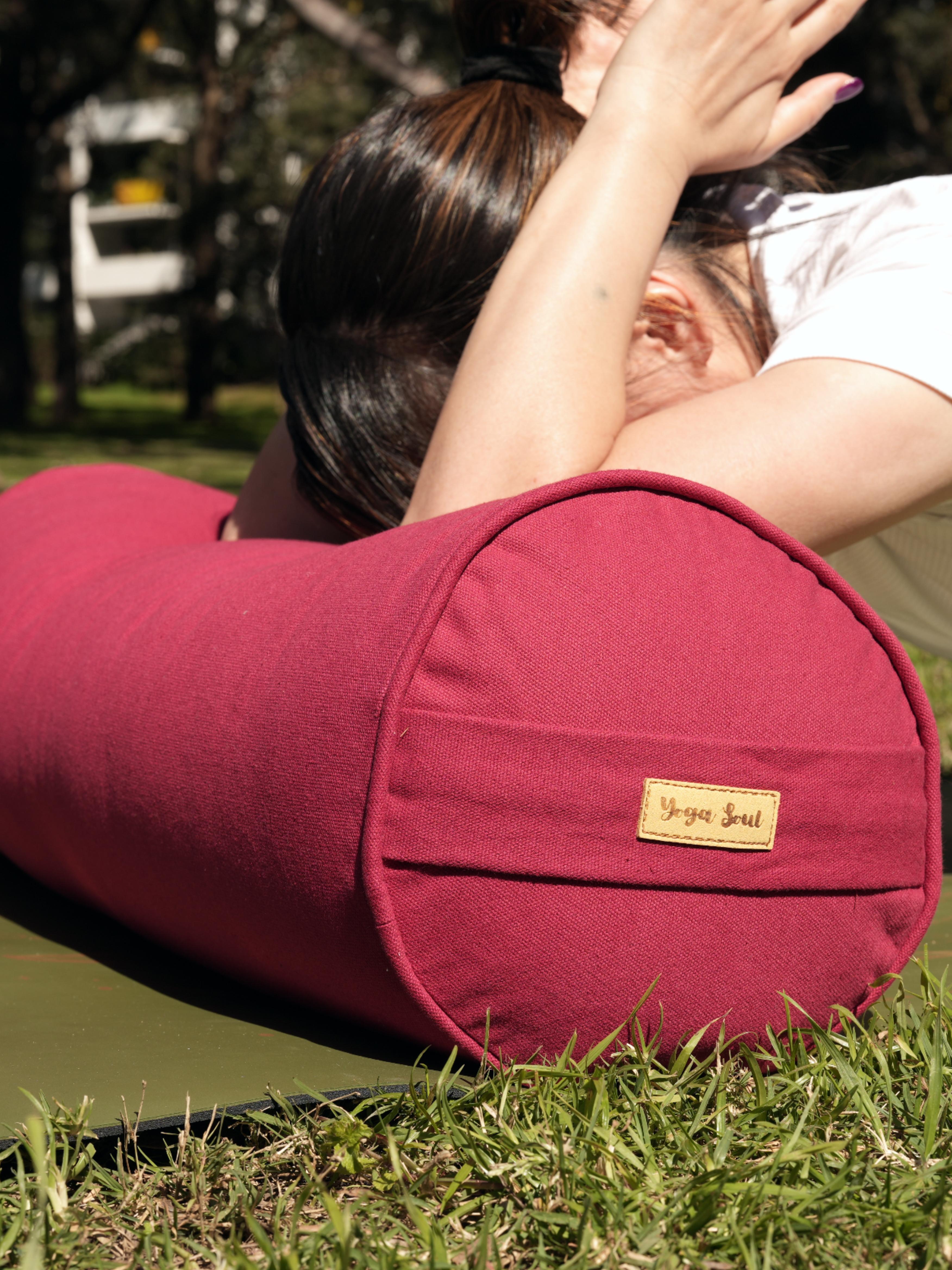 Round Yoga Bolster | Pure | Red