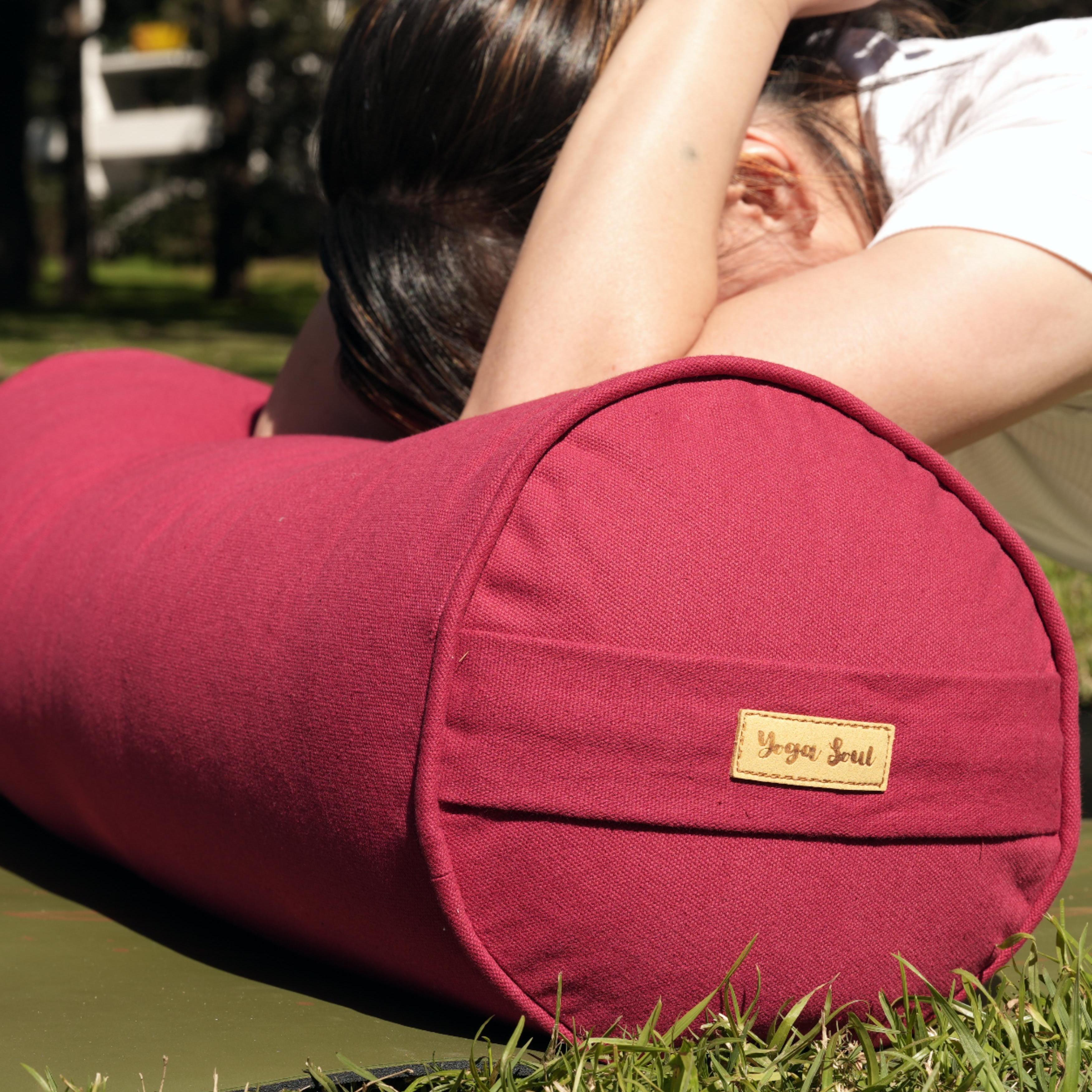Round Yoga Bolster | Pure | Red