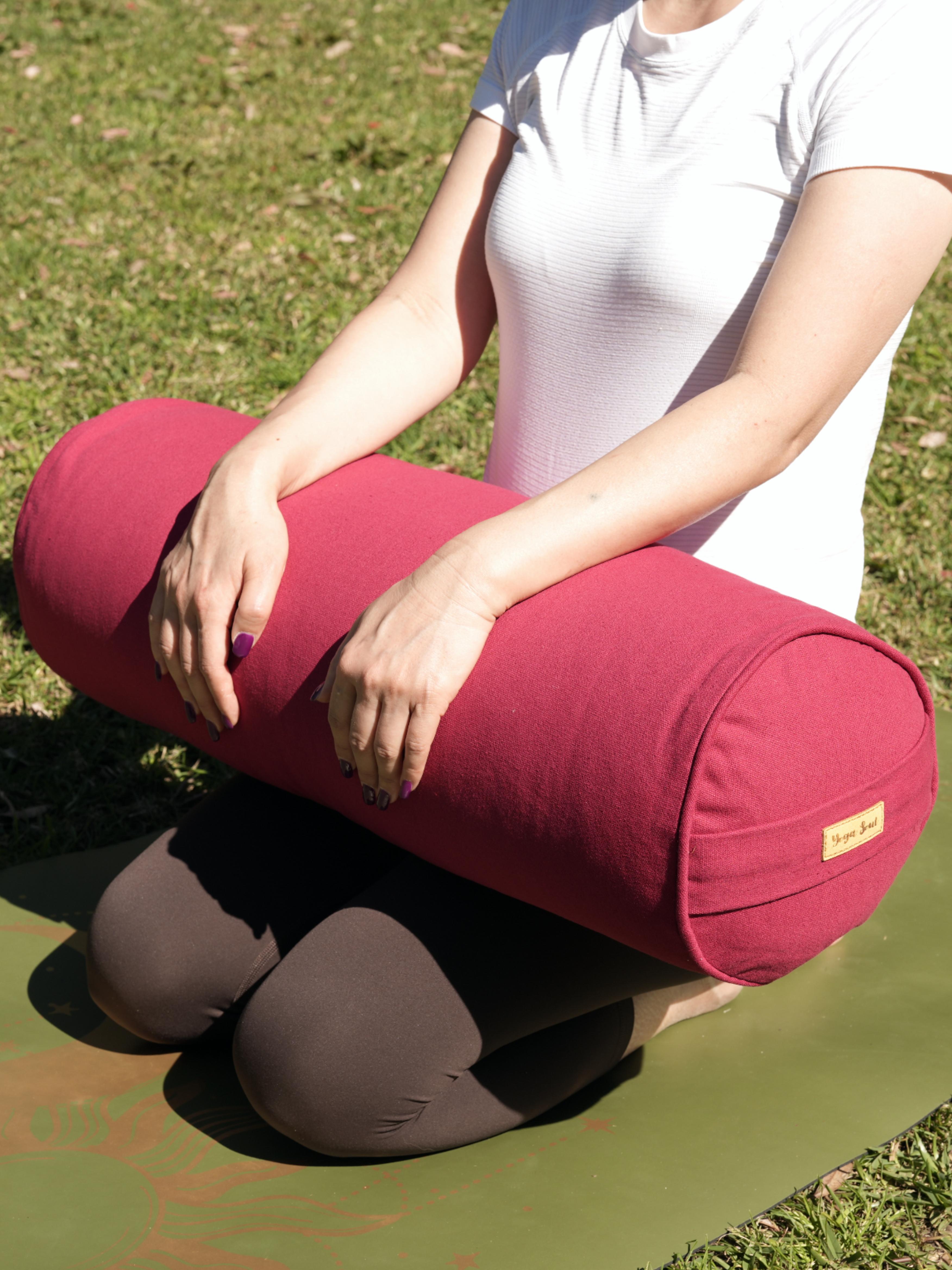 Round Yoga Bolster | Pure | Red
