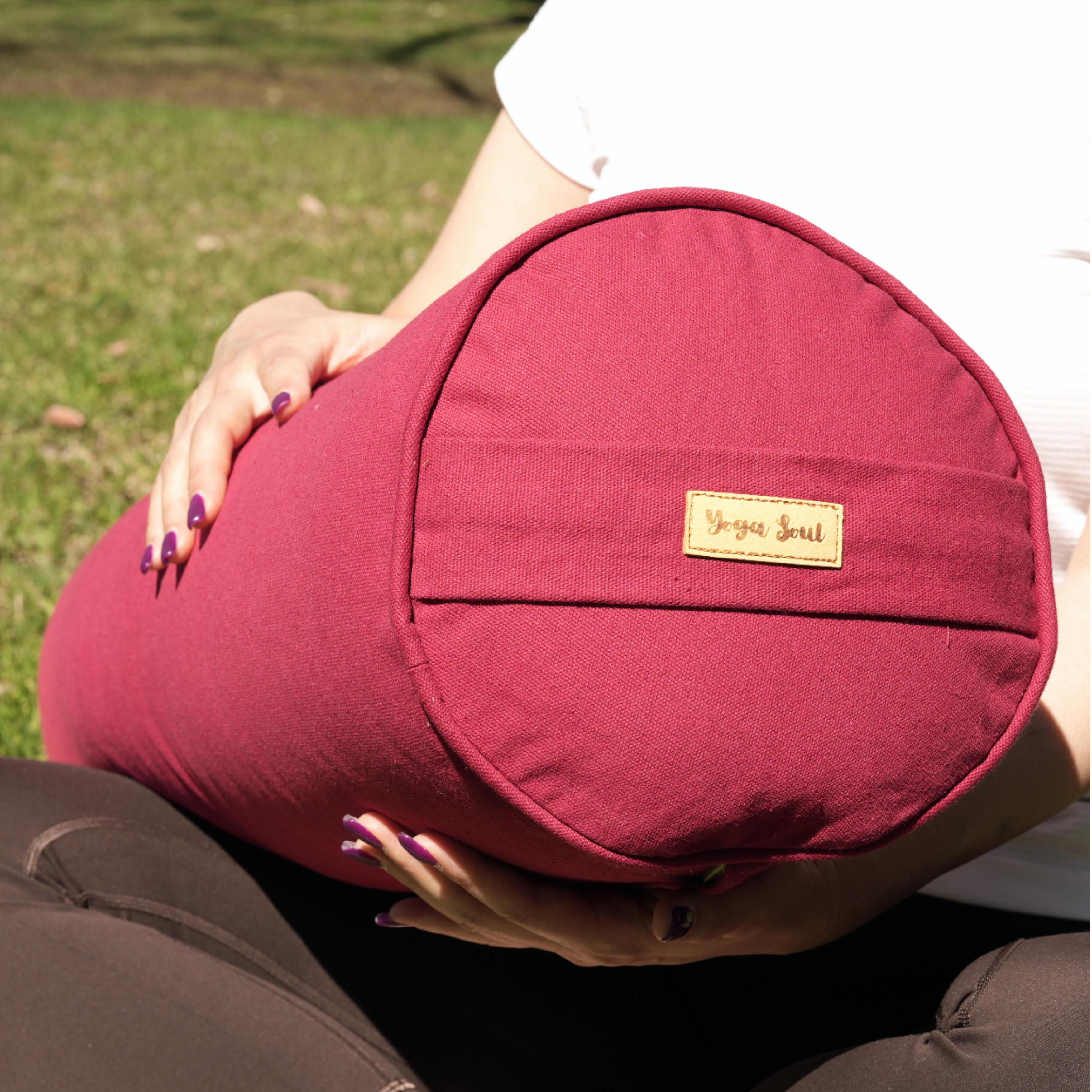 Round Yoga Bolster | Pure | Red