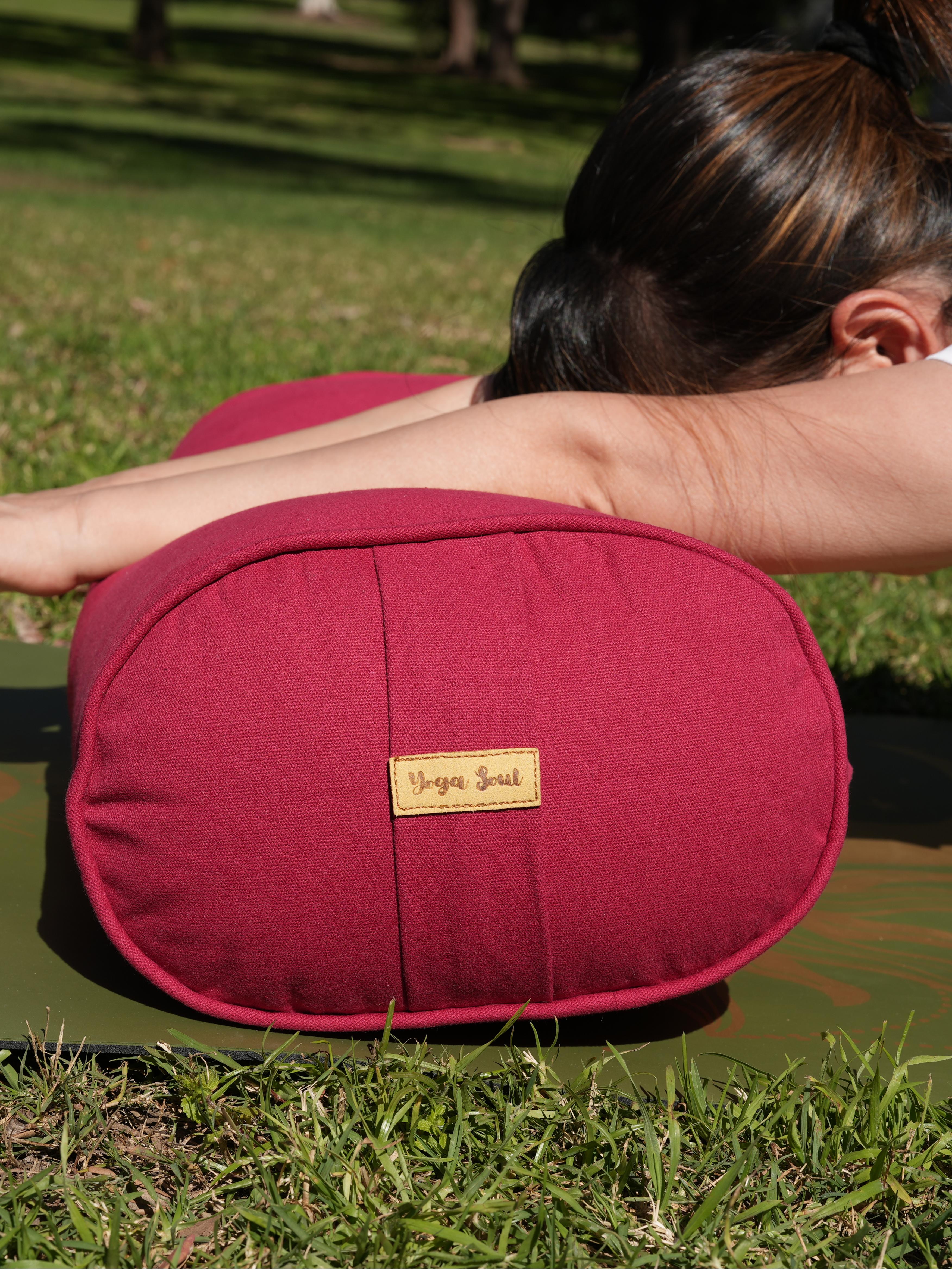Oval Yoga Bolster | Pure | Red