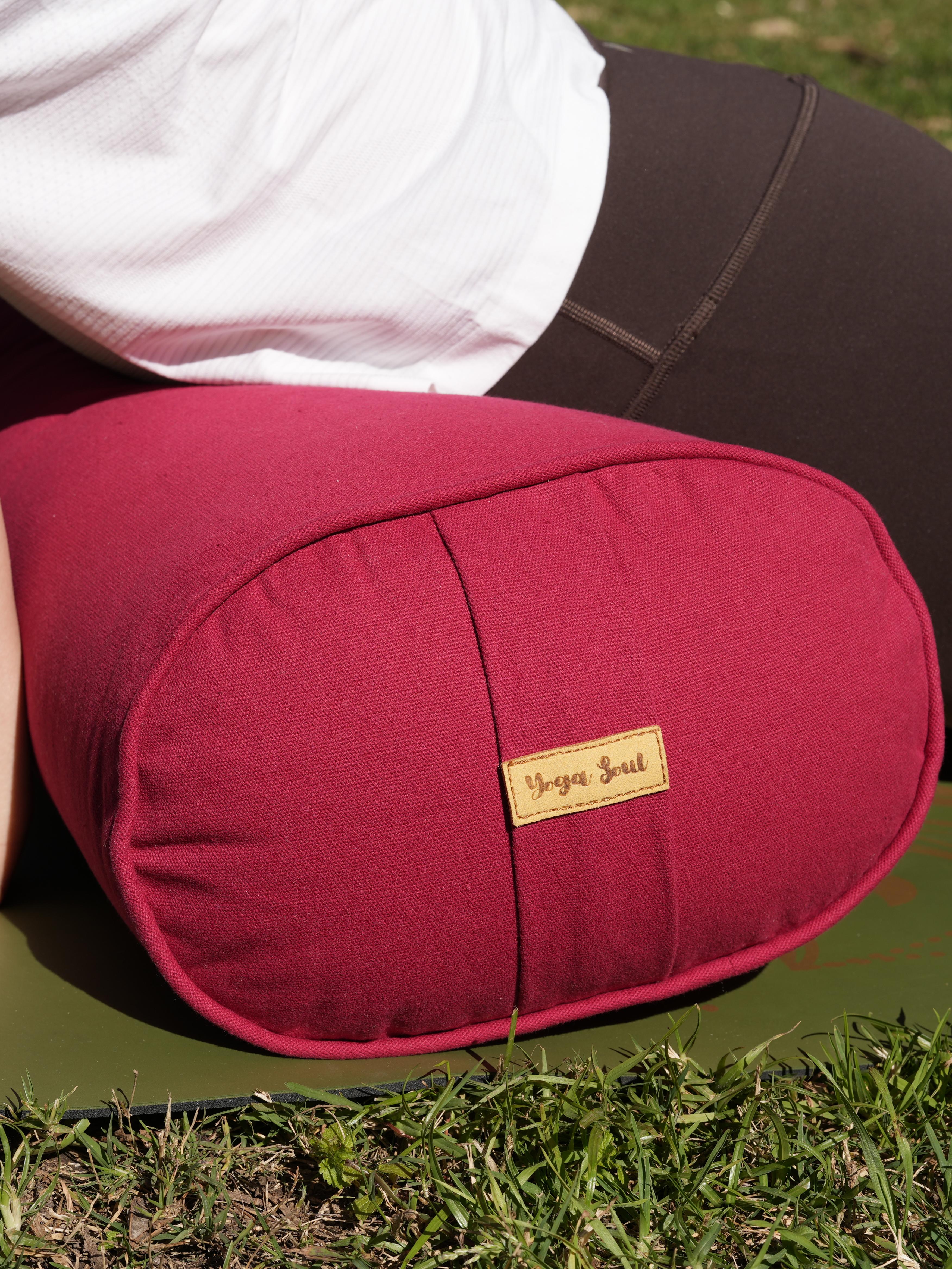Oval Yoga Bolster | Pure | Red