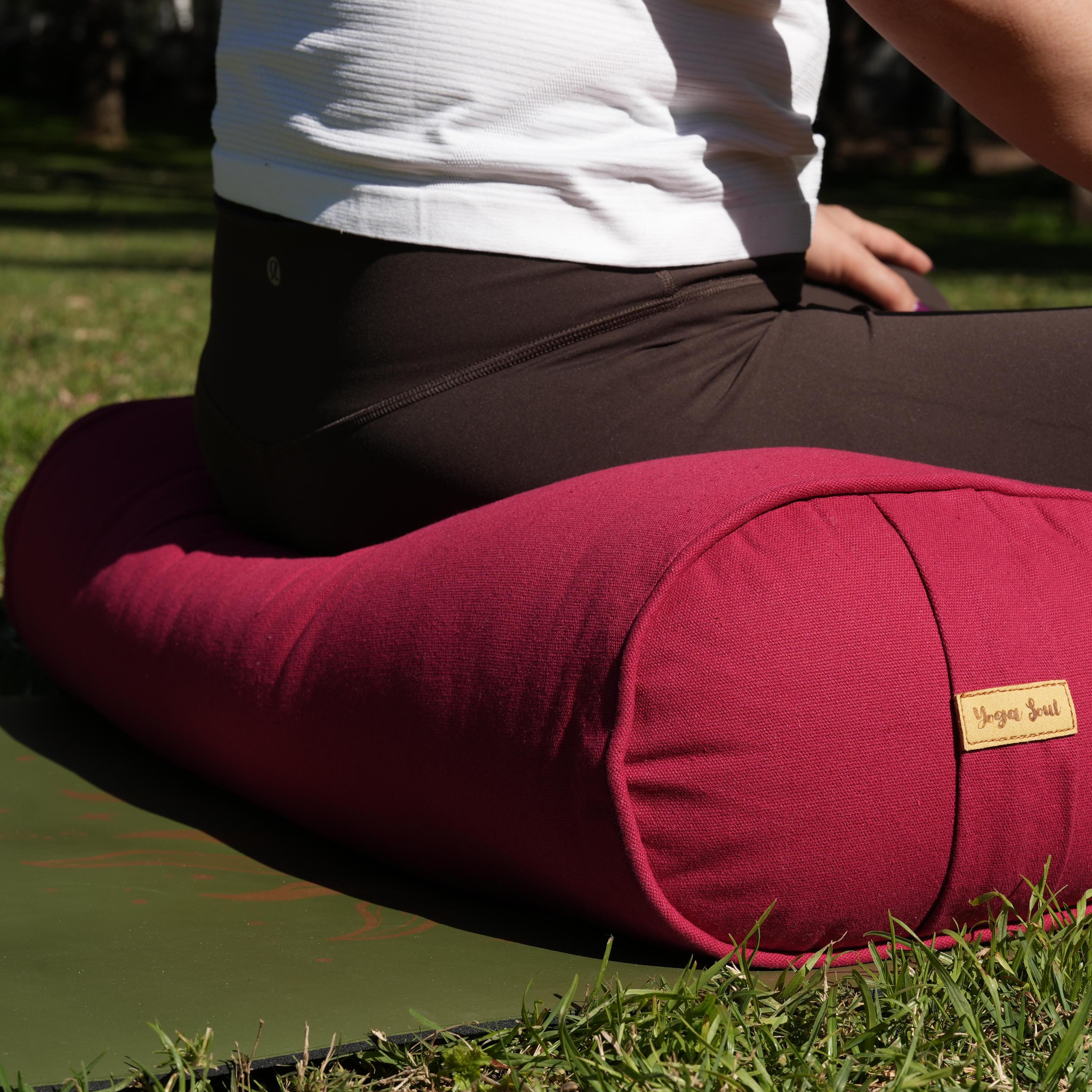 Oval Yoga Bolster | Pure | Red