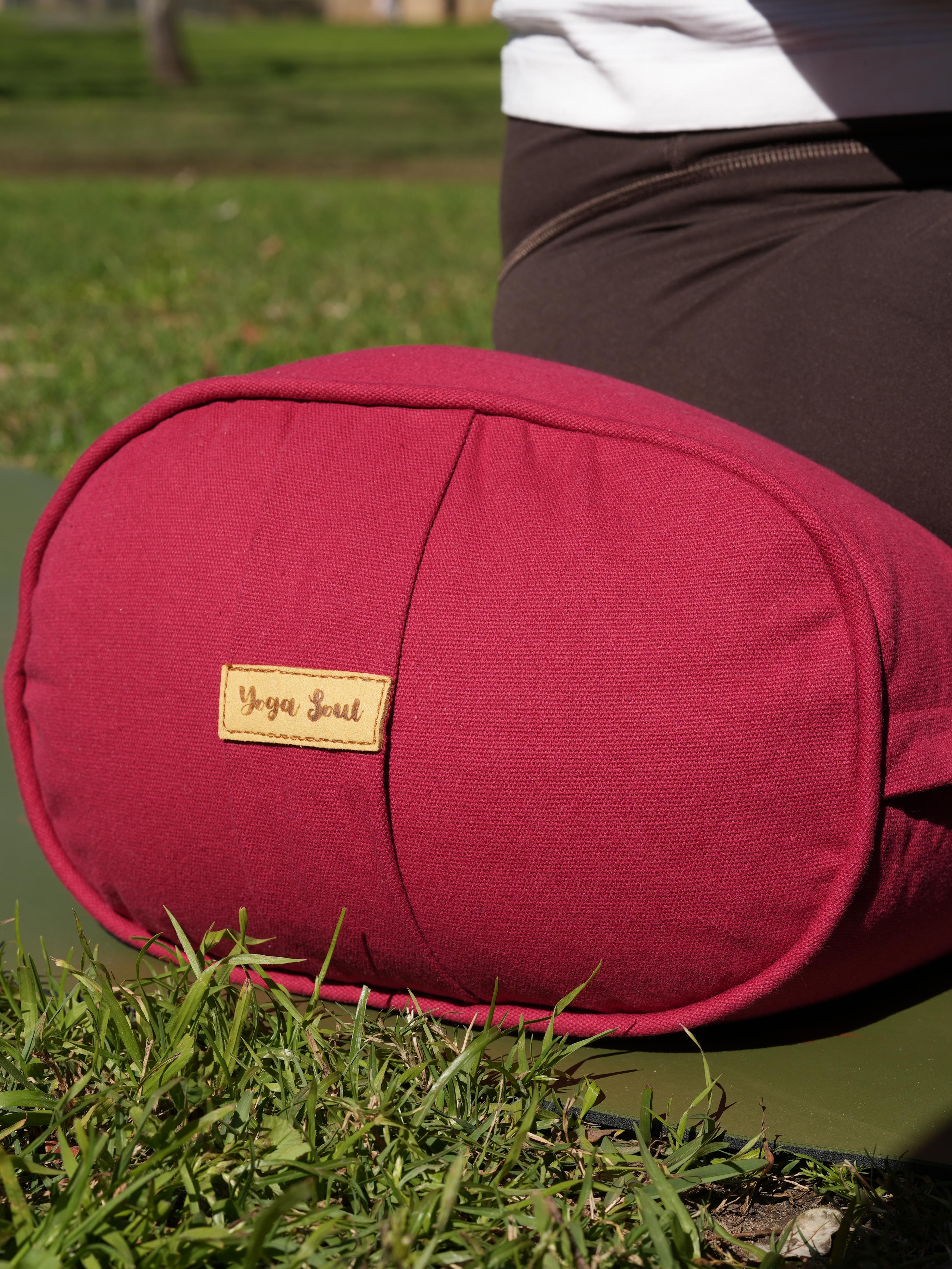 Oval Yoga Bolster | Pure | Red