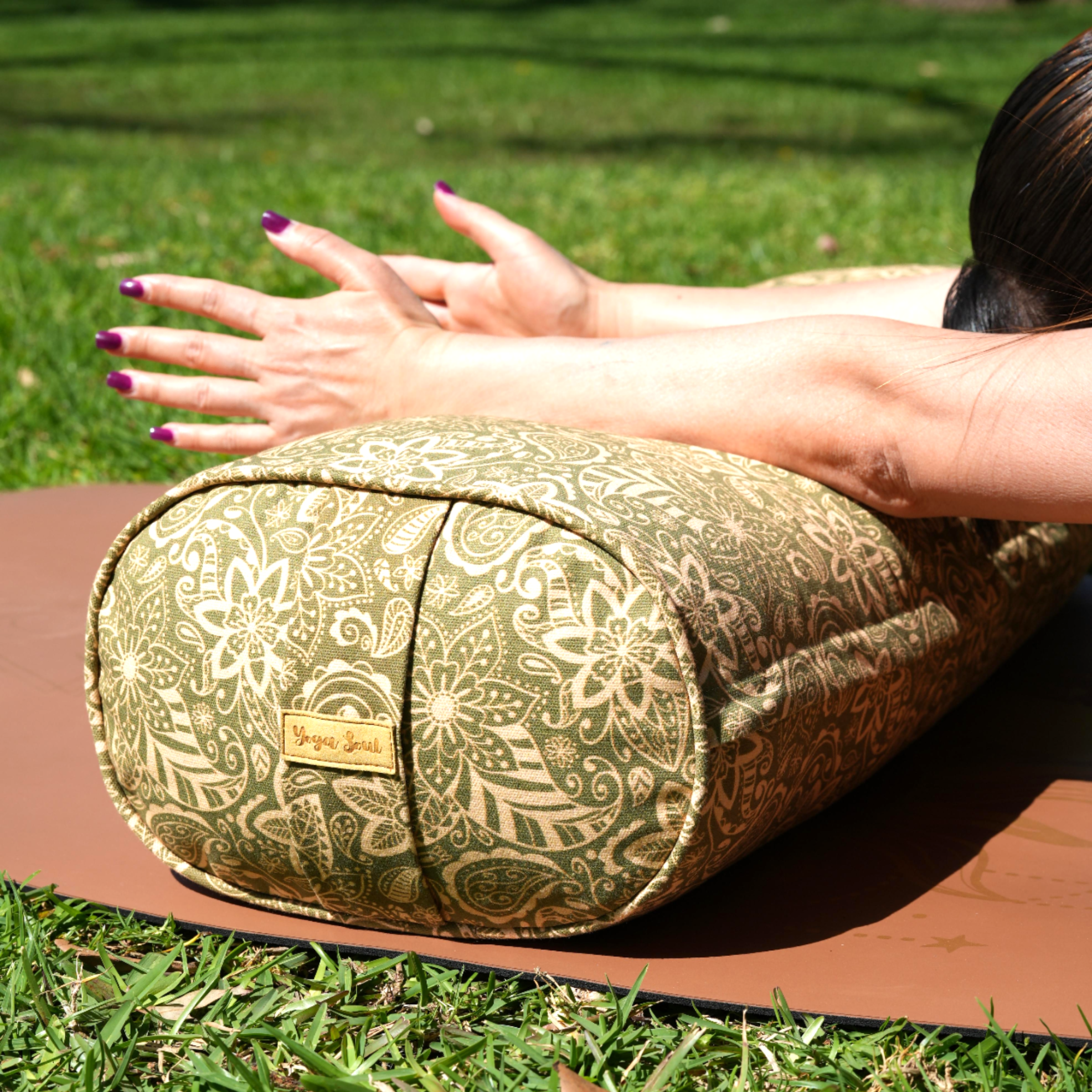 Oval Yoga Bolster | StarFlower | Olive