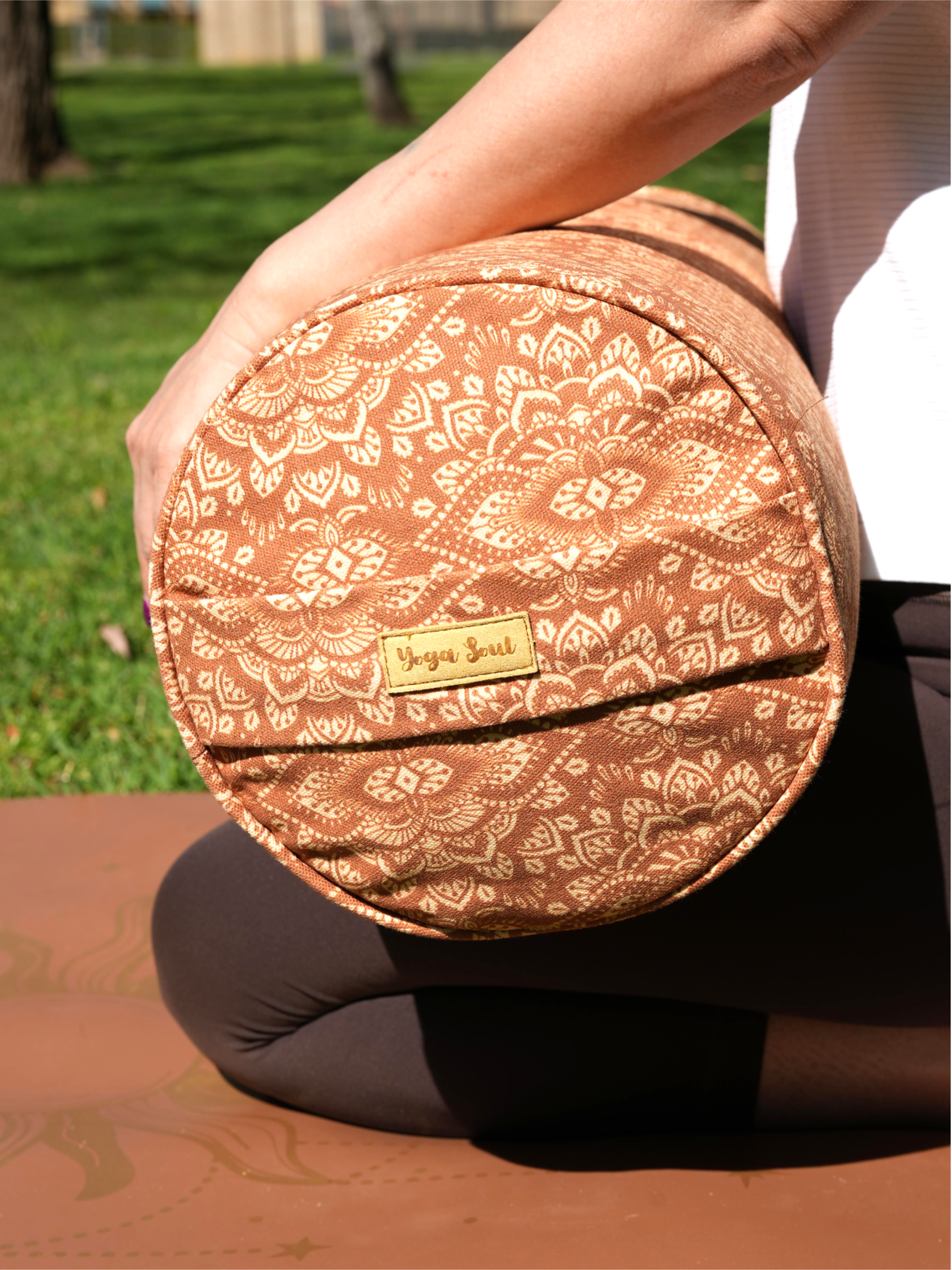 Round Yoga Bolster | Mandala | Earth