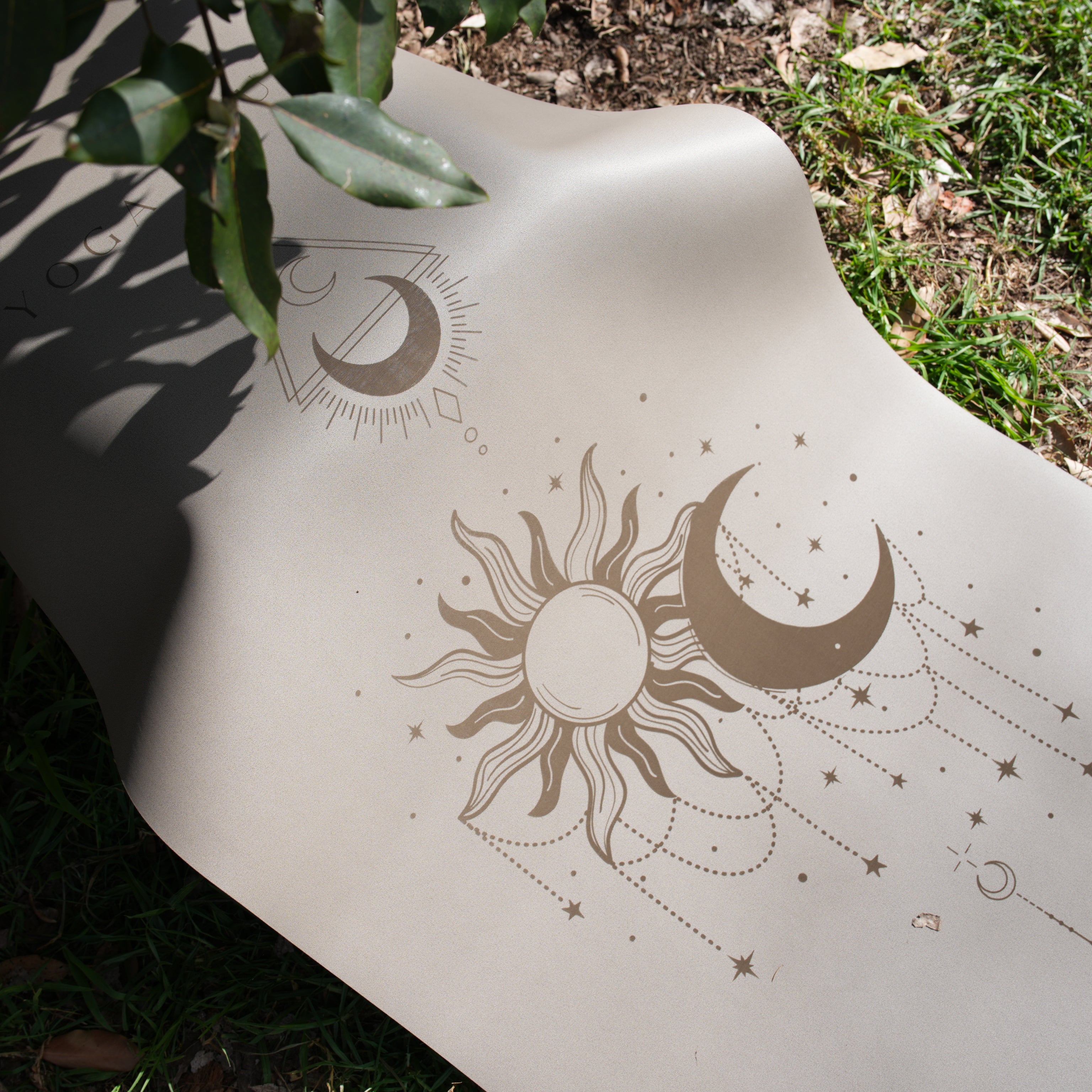 PowerPro Yoga Mat | Grey Sun & Moon