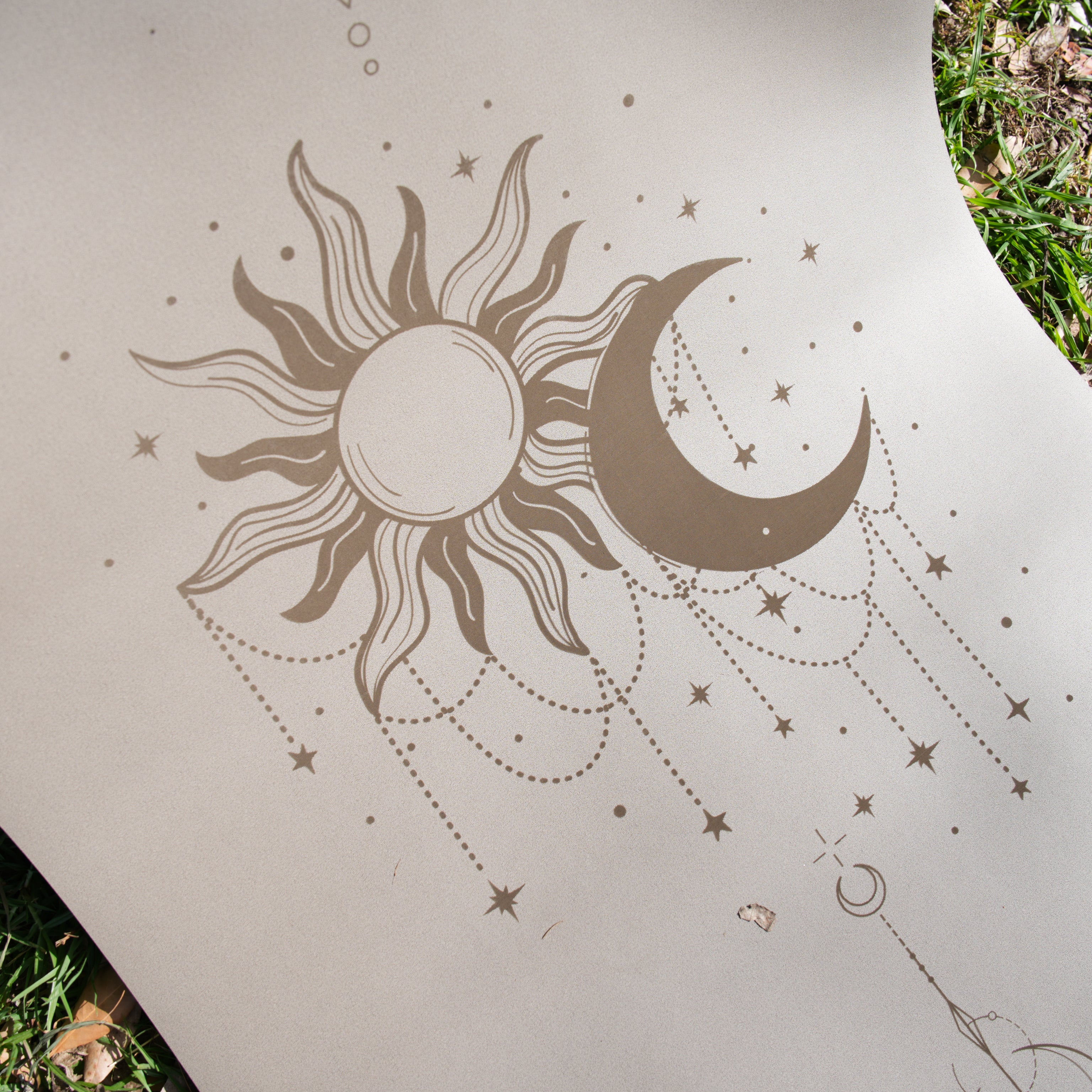 PowerPro Yoga Mat | Grey Sun & Moon