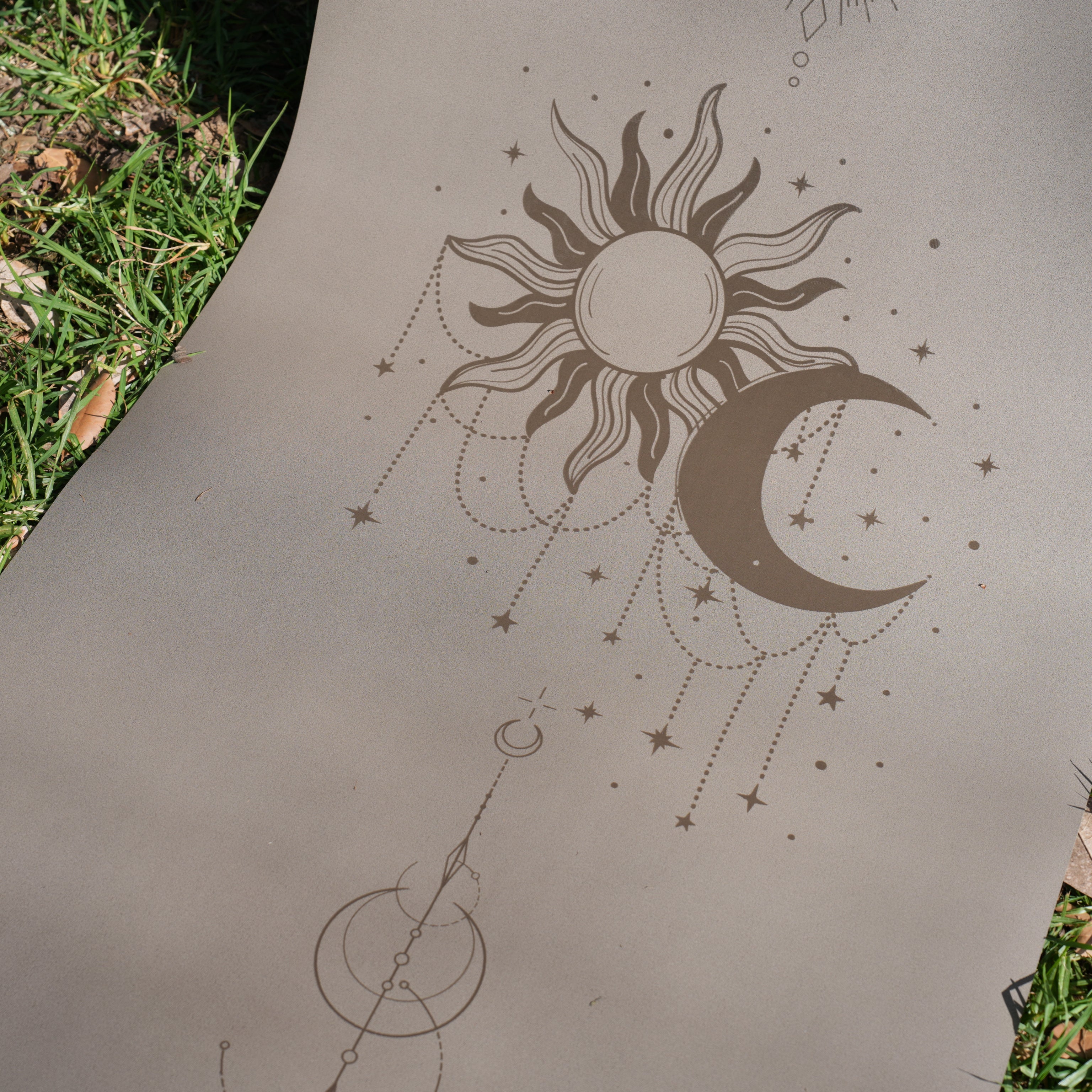PowerPro Yoga Mat | Grey Sun & Moon