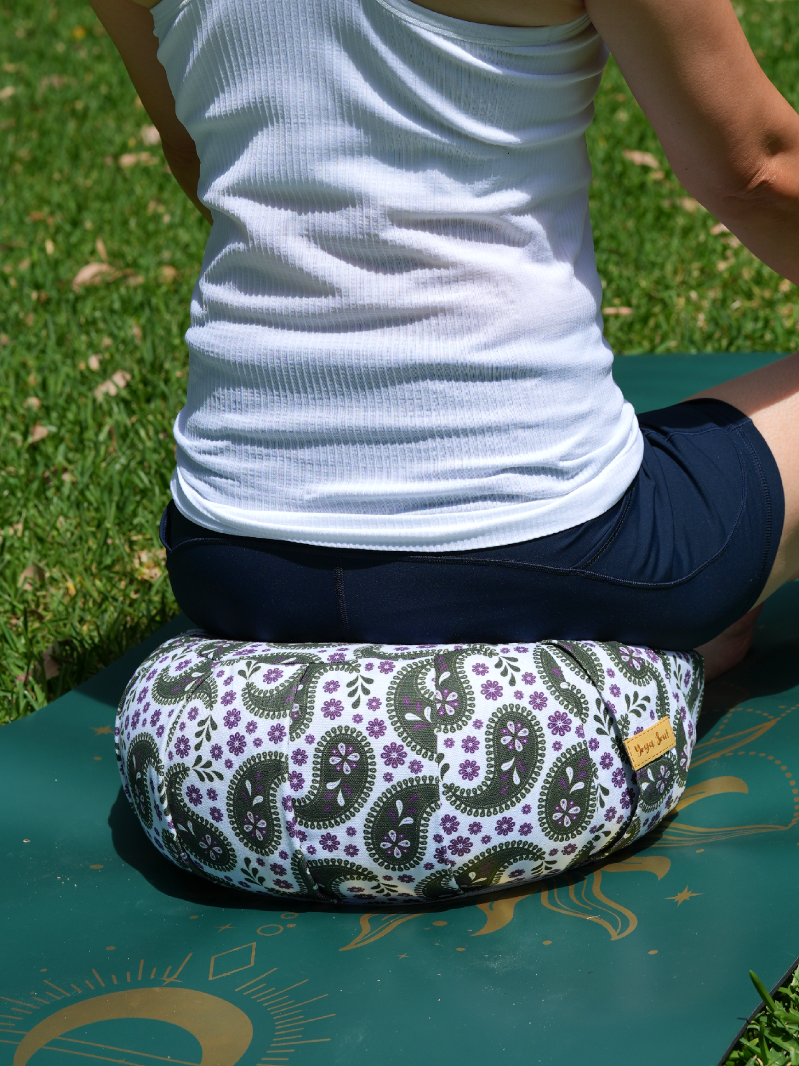 ZAFU Meditation Cushion | Paisley | Trekking Green