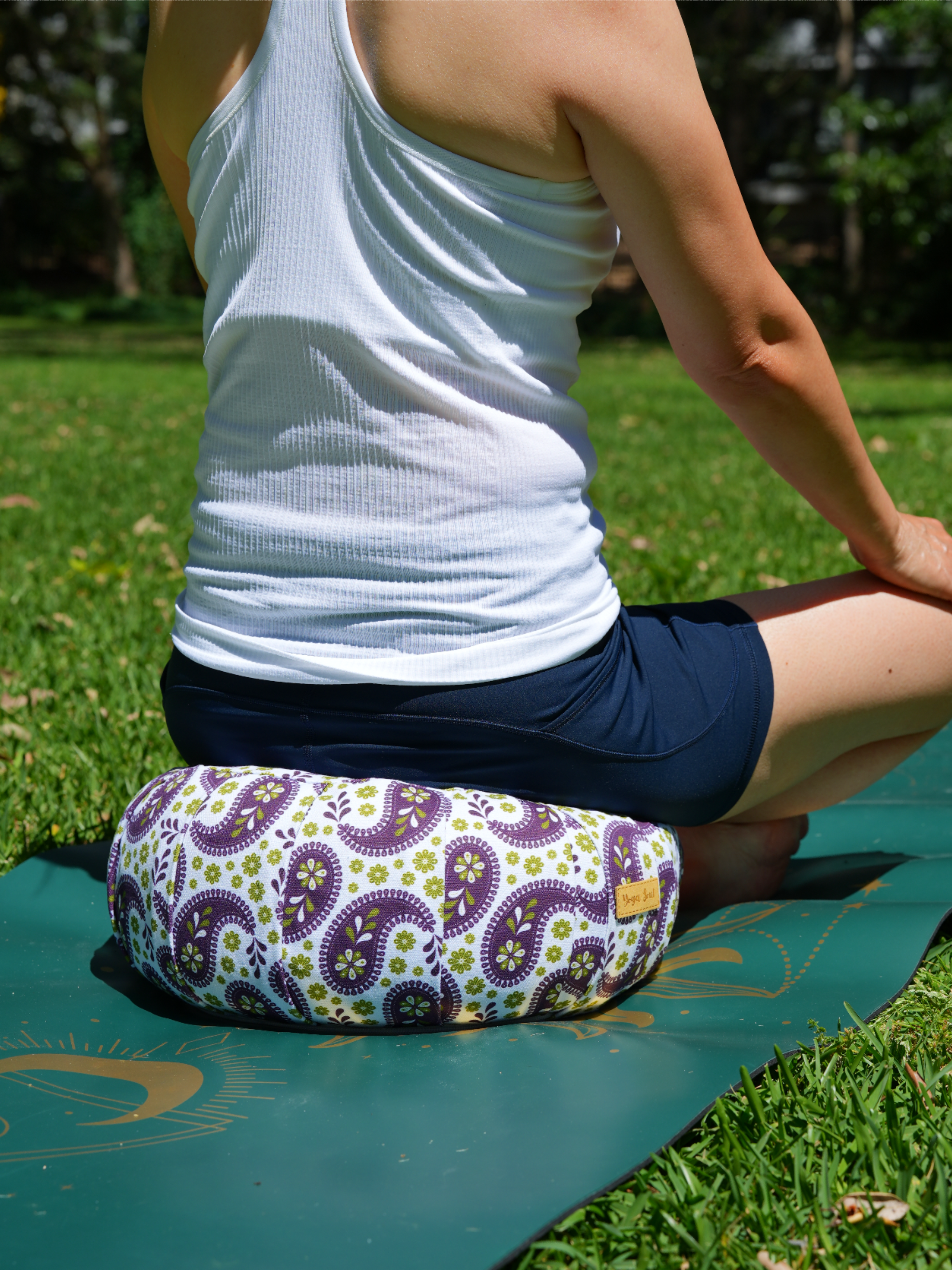 ZAFU Meditation Cushion | Paisley | Purple