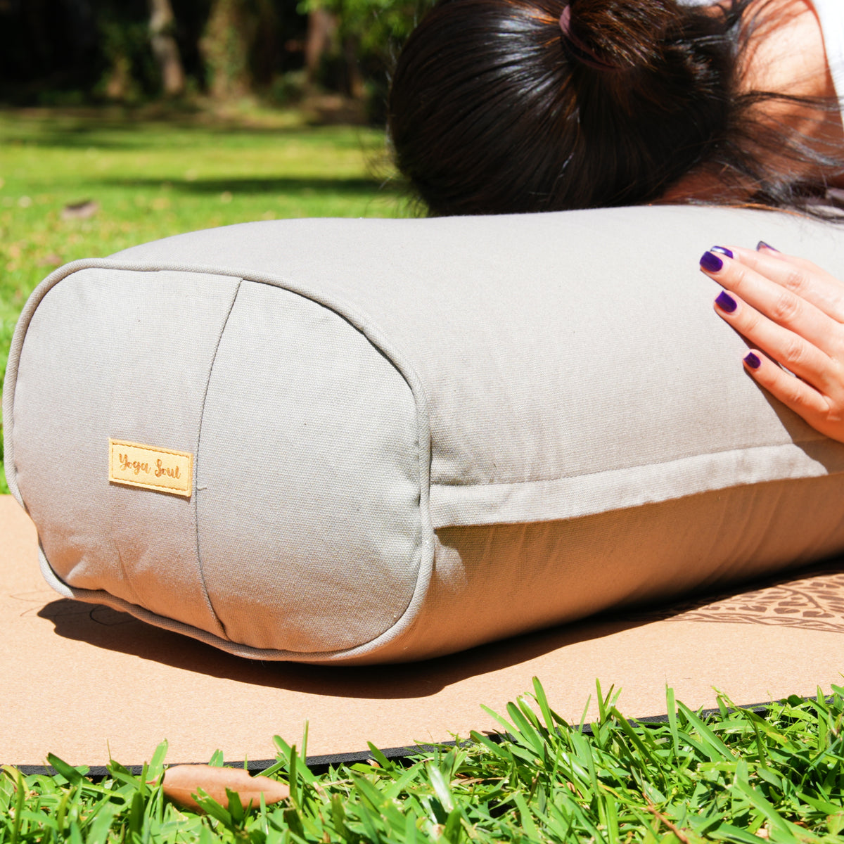 Oval Yoga Bolster | Phantom Grey
