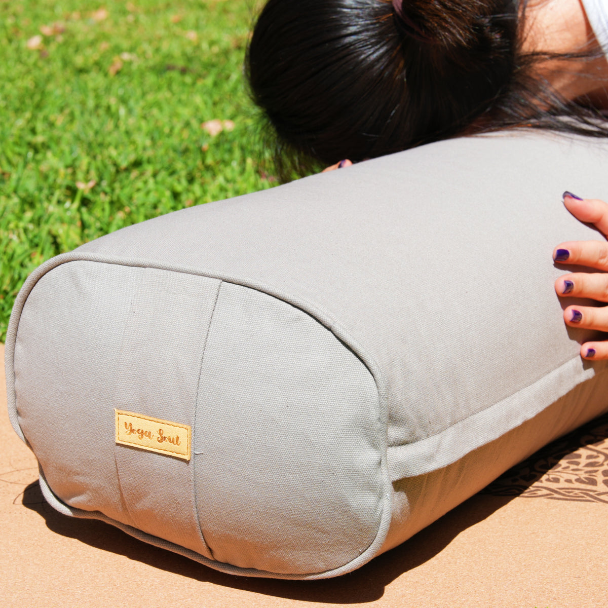 Oval Yoga Bolster | Phantom Grey
