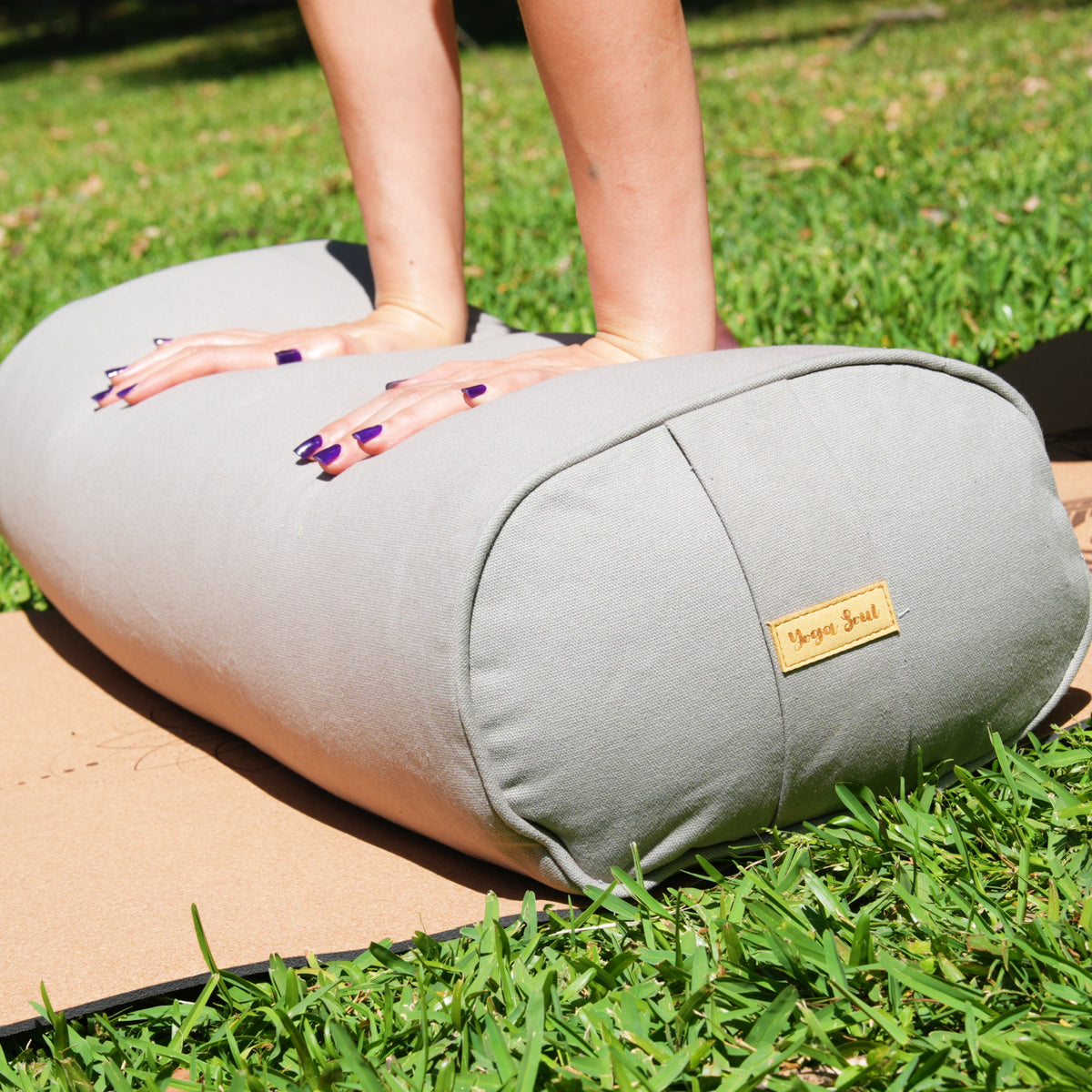 Oval Yoga Bolster | Phantom Grey