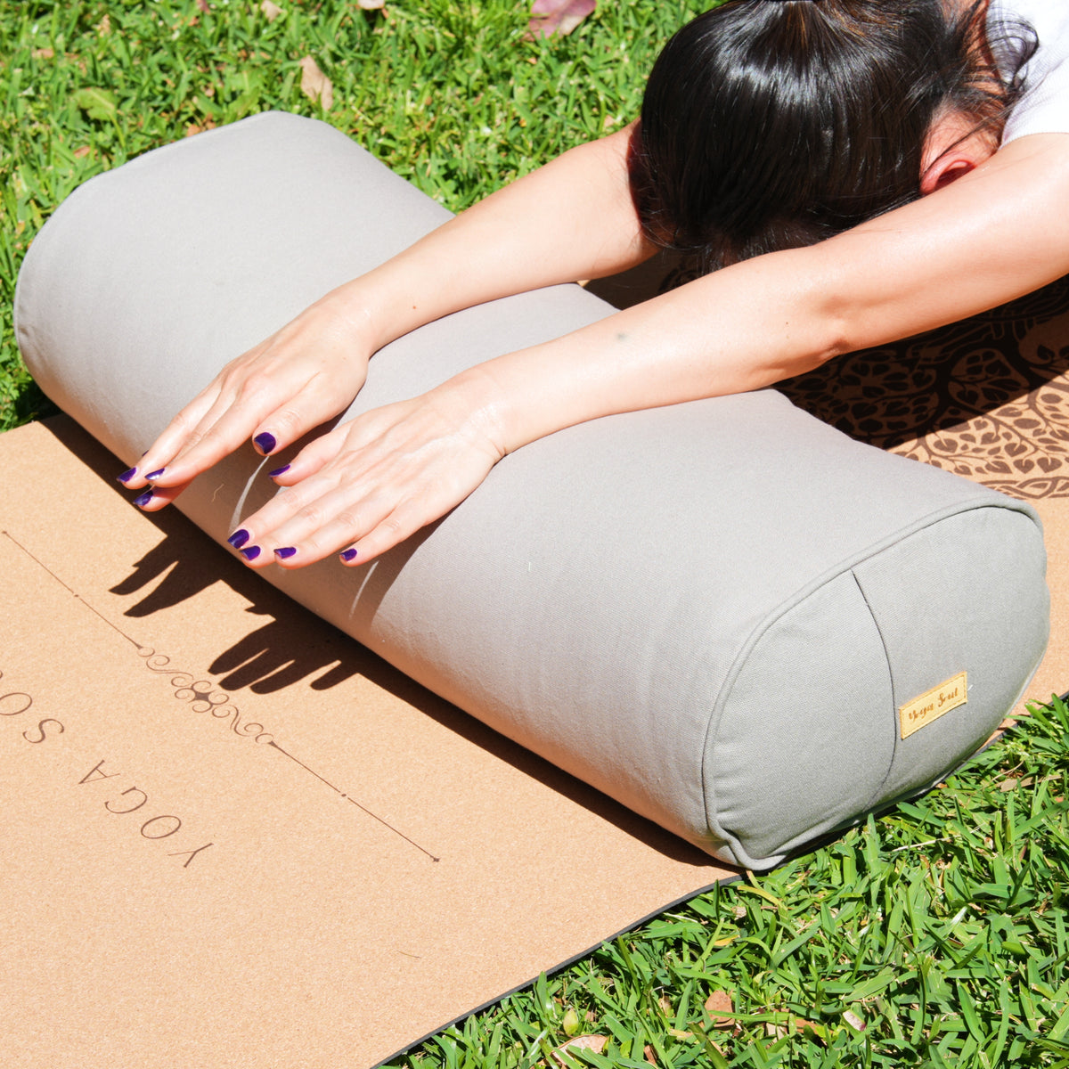 Oval Yoga Bolster | Phantom Grey