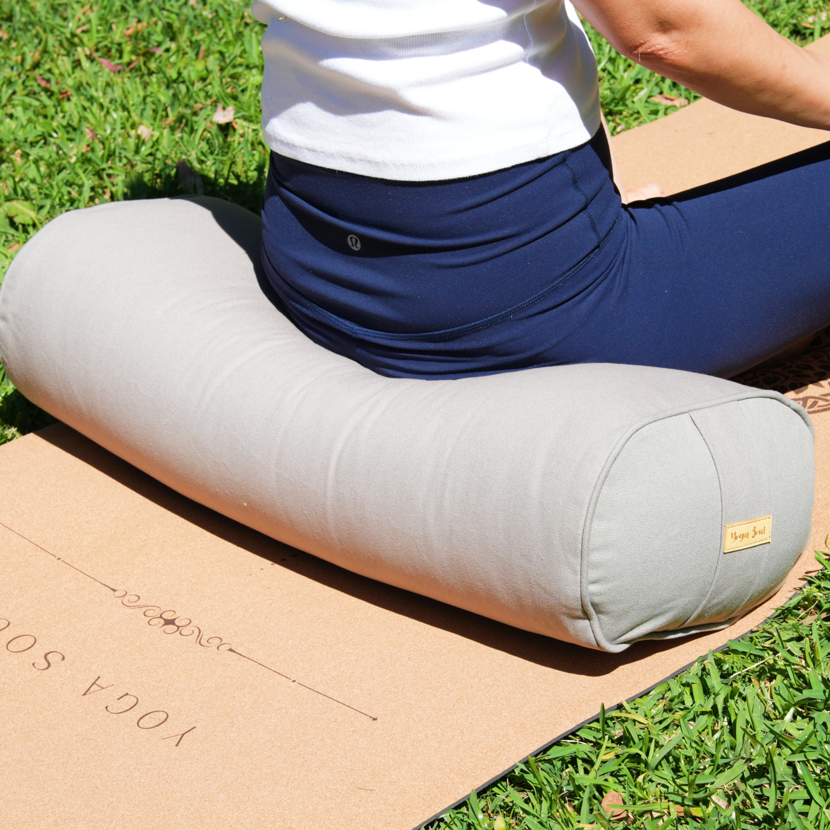 Oval Yoga Bolster | Phantom Grey