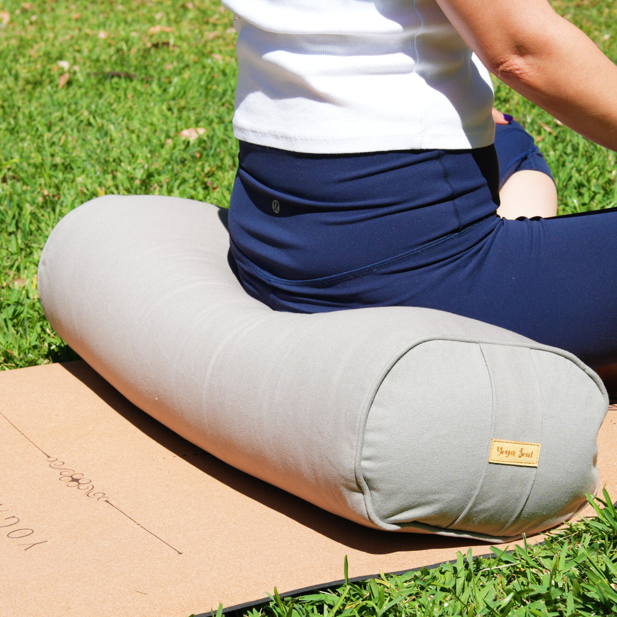 Oval Yoga Bolster | Phantom Grey