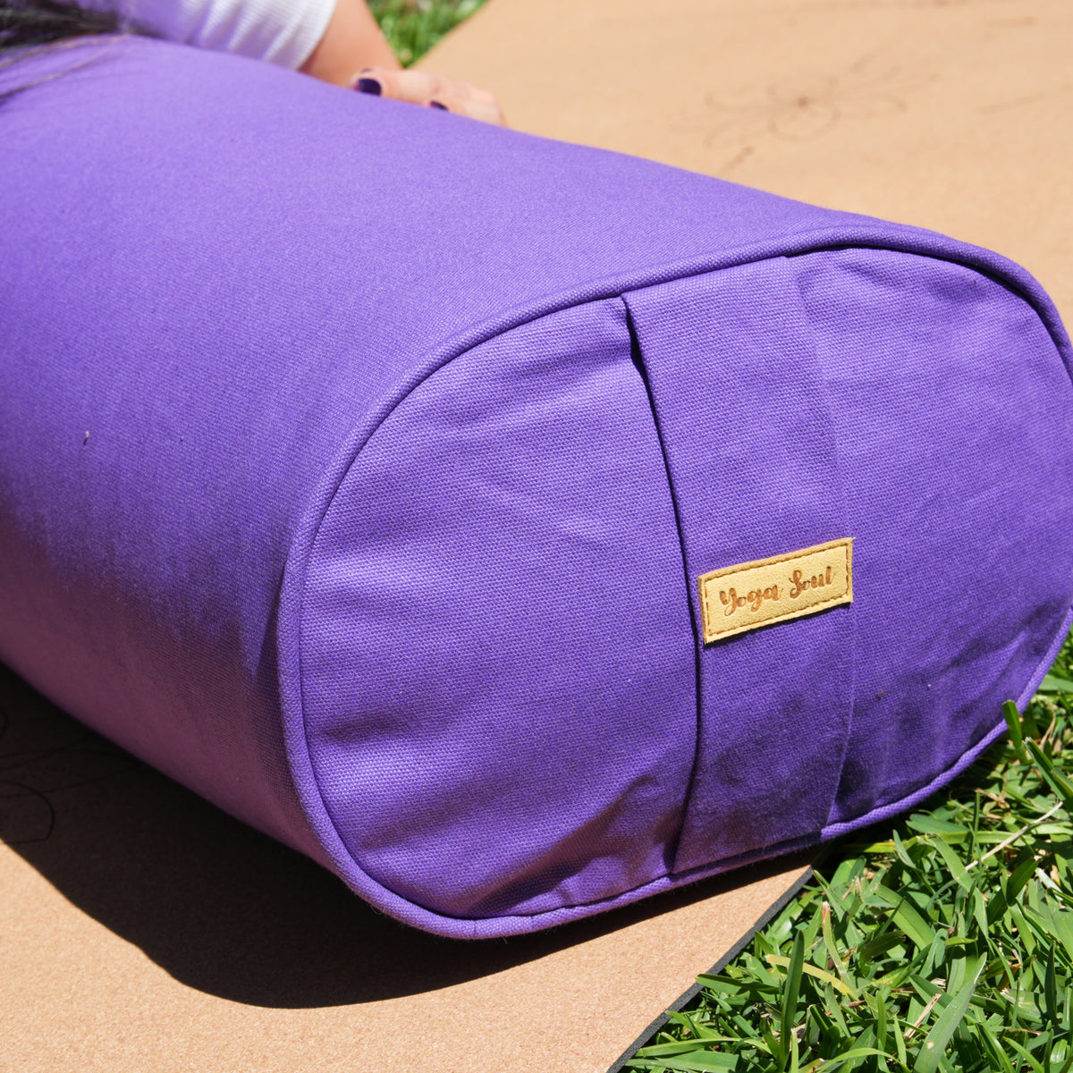 Oval Yoga Bolster | Lilac Violet