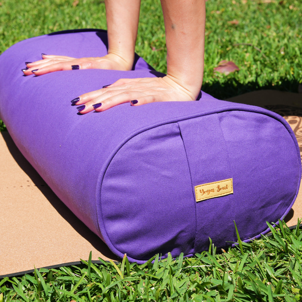 Oval Yoga Bolster | Lilac Violet