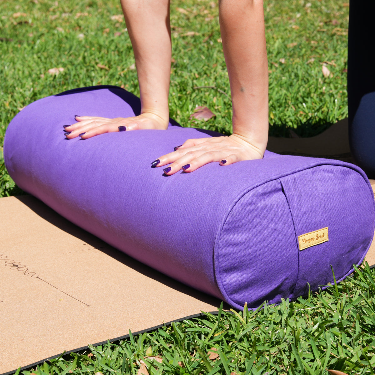 Oval Yoga Bolster | Lilac Violet