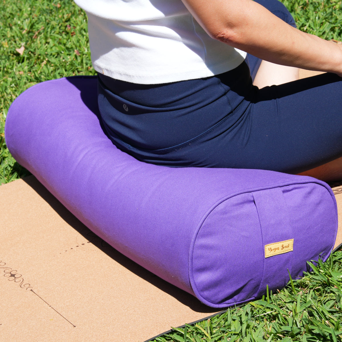 Oval Yoga Bolster | Lilac Violet