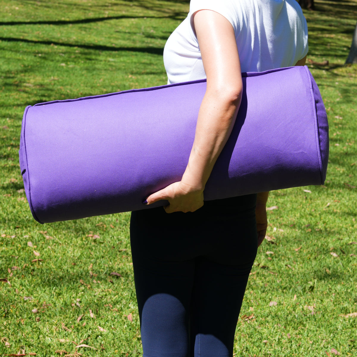 Oval Yoga Bolster | Lilac Violet