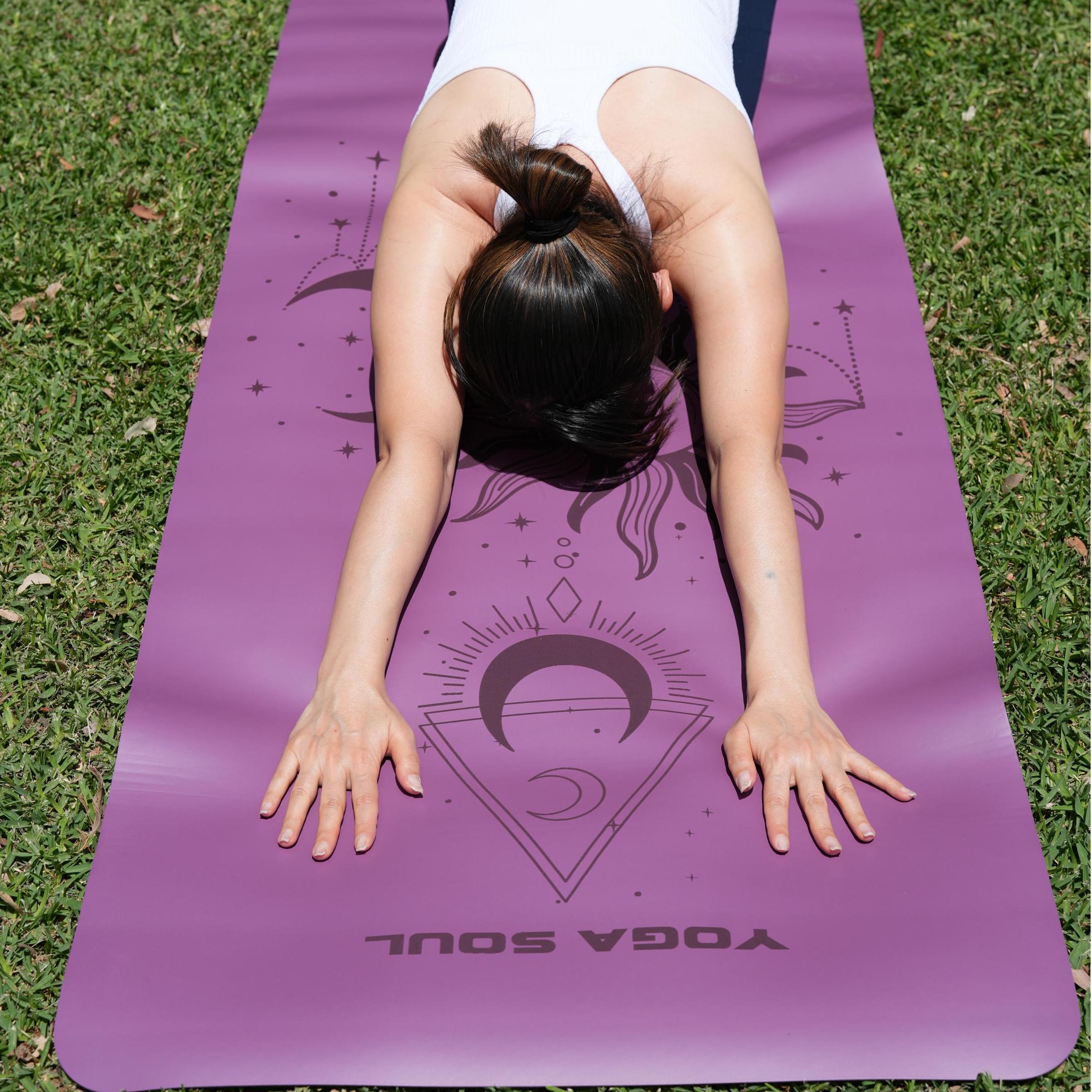 PowerPro Yoga Mat | Lavender + Strap