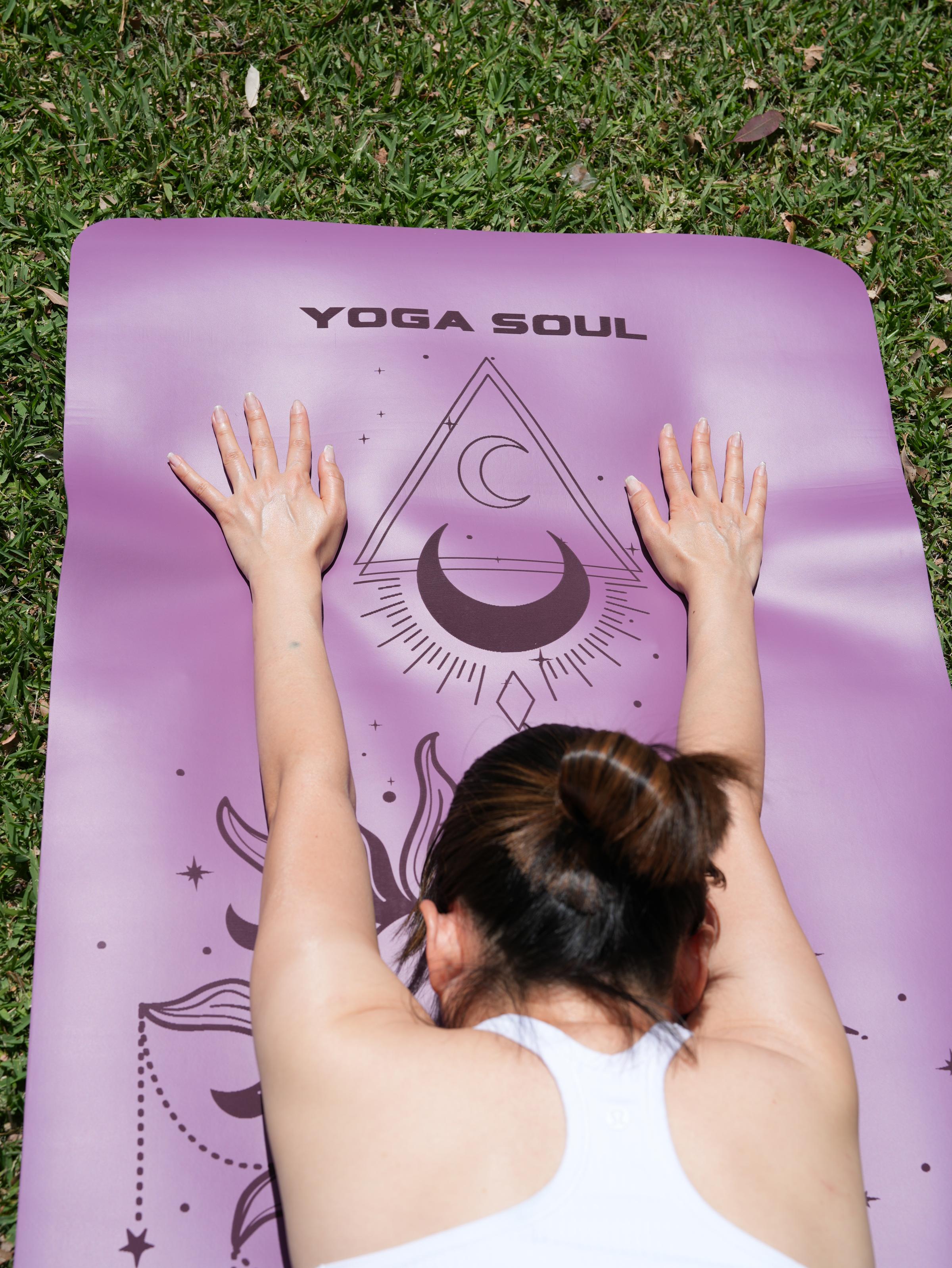 PowerPro Yoga Mat | Lavender + Strap