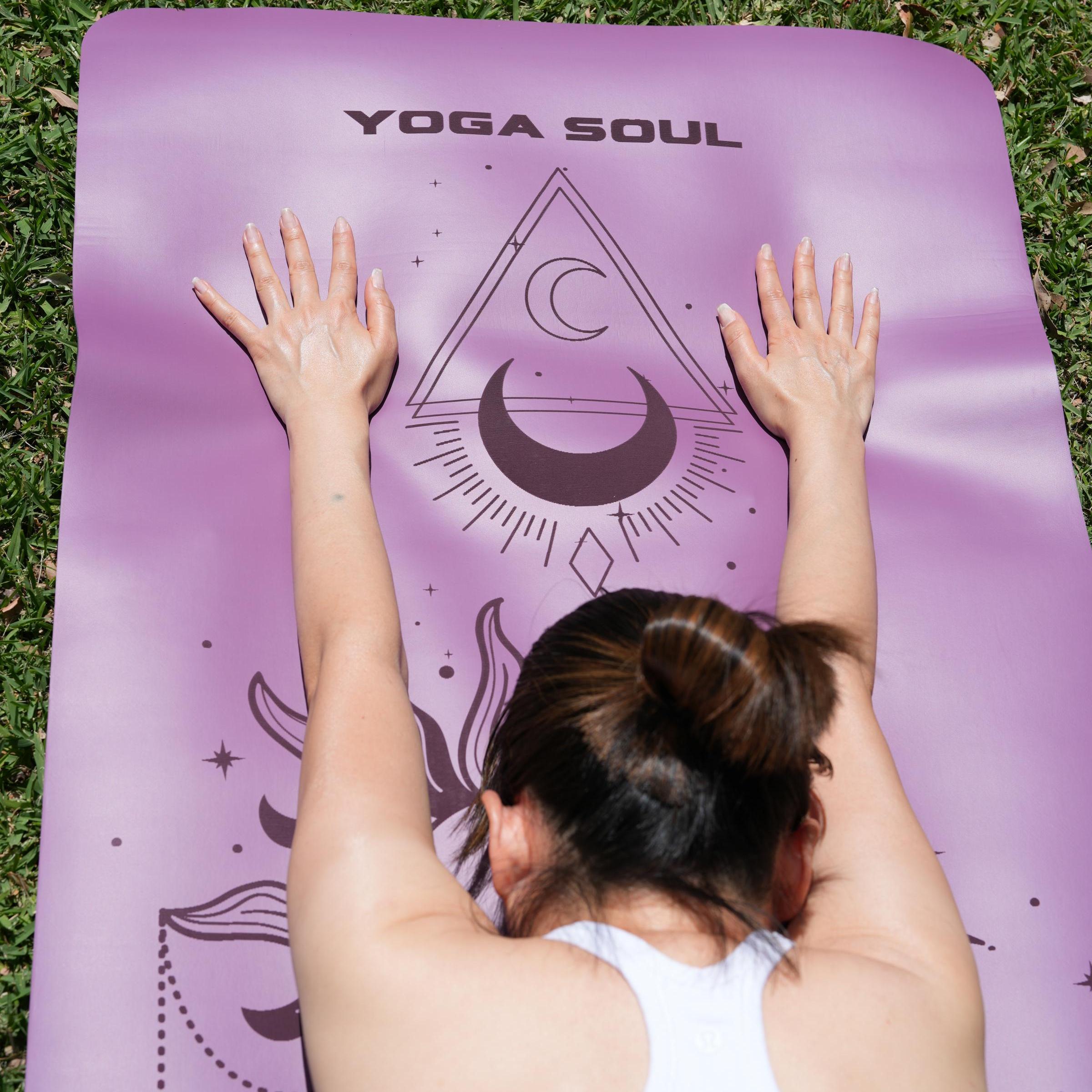 PowerPro Yoga Mat | Lavender + Strap